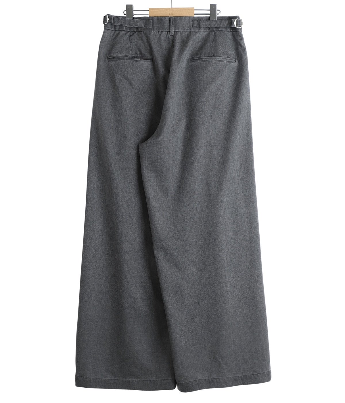 TWO TUCK BUGGY TROUSERS -WASHABLE 2/72 WOOL GABARDINE PIGMENT