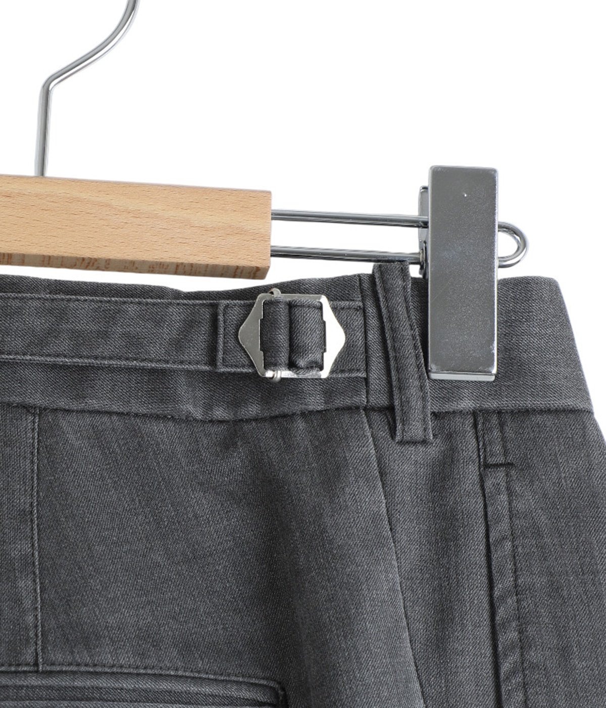 TWO TUCK BUGGY TROUSERS -WASHABLE 2/72 WOOL GABARDINE PIGMENT