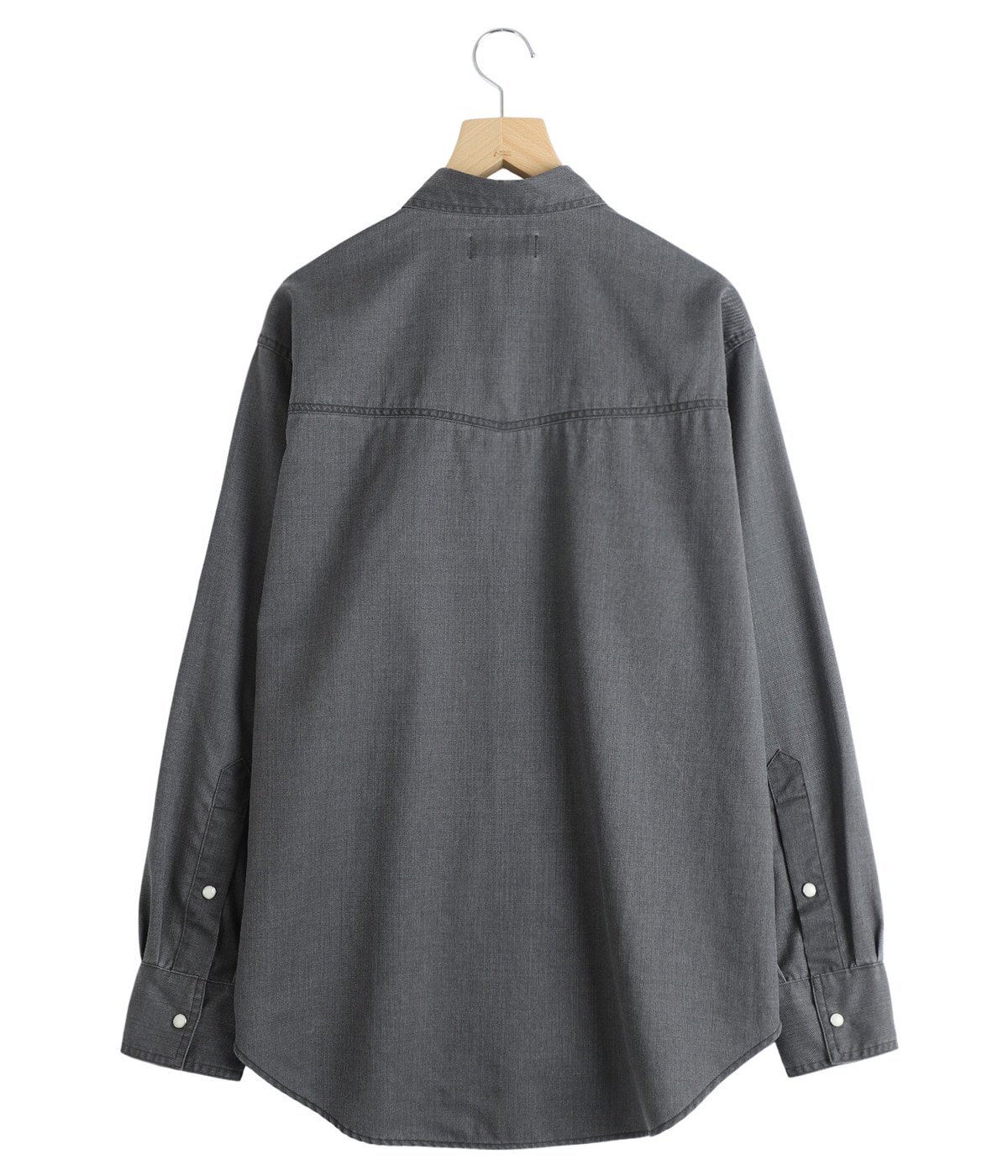 WESTERN SHIRT -WASHABLE 2/72 WOOL GABARDINE PIGMENT PRINT- | marka