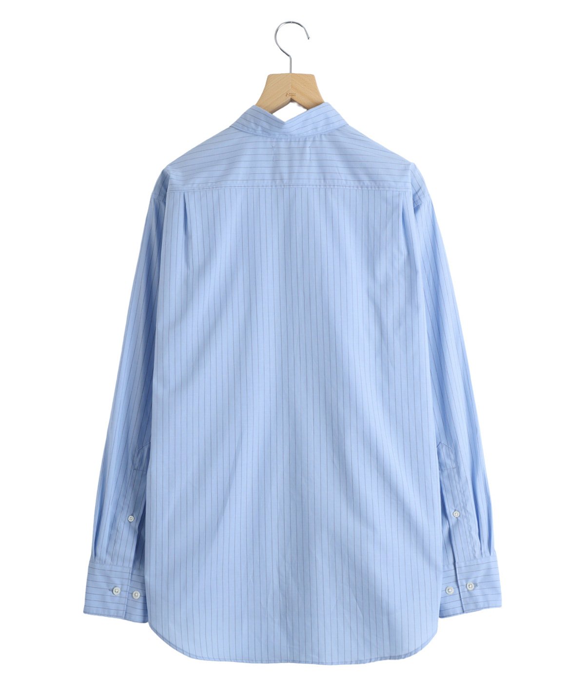 REGULAR COLLAR SHIRT -ORGANIC COTTON STRIPE- | marka(マーカ