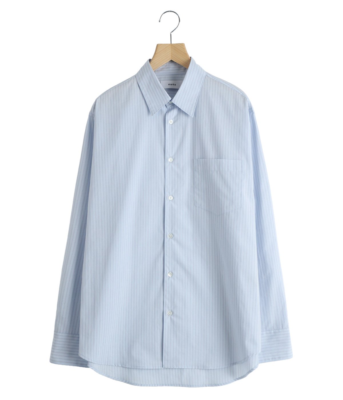 トップス marka REGULAR COLLAR SHIRT REGULAR COLLAR SHIRT -ORGANIC COTTON STRIPE- | marka(マーカ