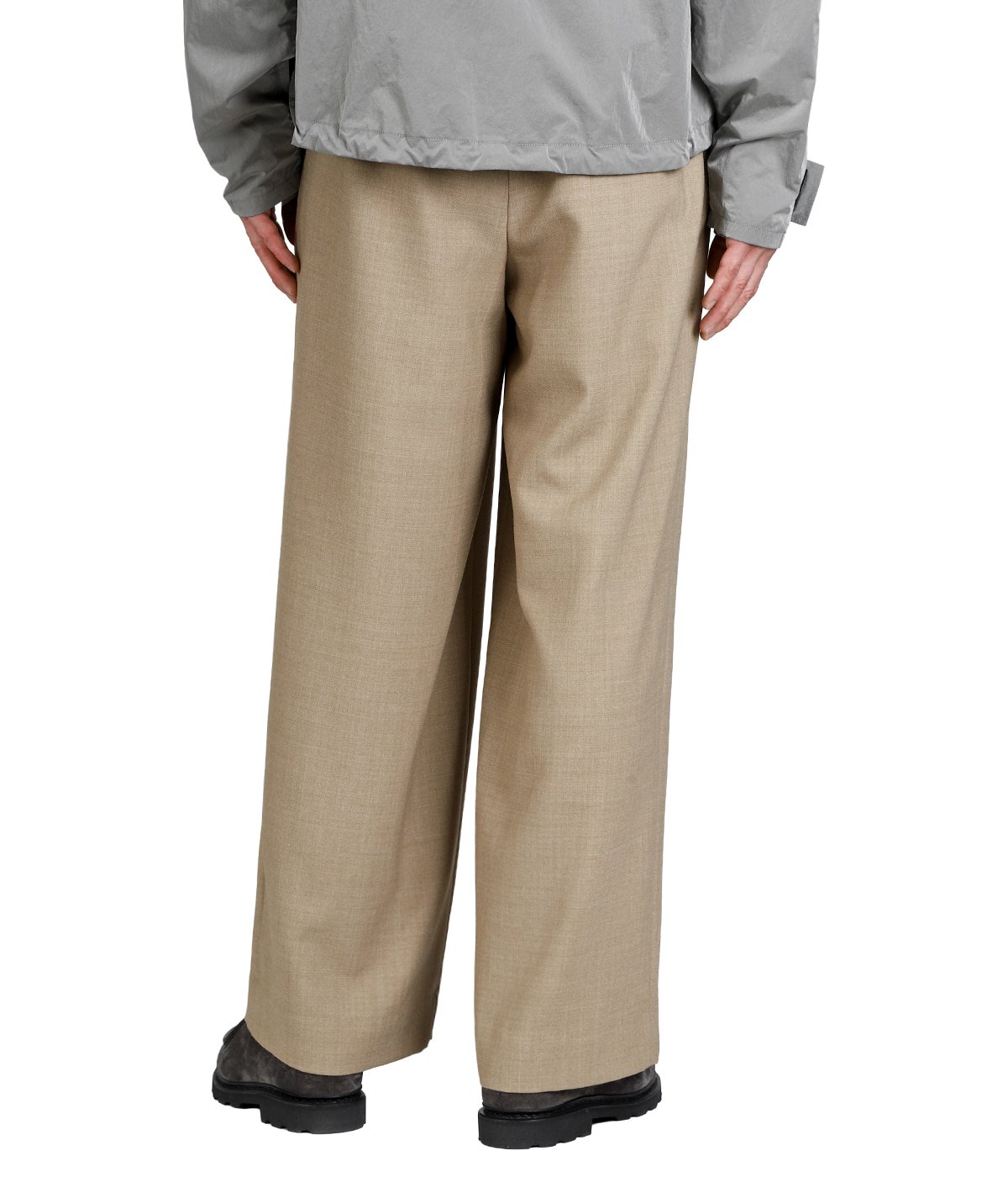 marka TWO TUCK MILITARY TROUSERS グレー M TWO TUCK MILITARY TROUSERS(1 DARK GREY): MARKAWARE/marka: MENS