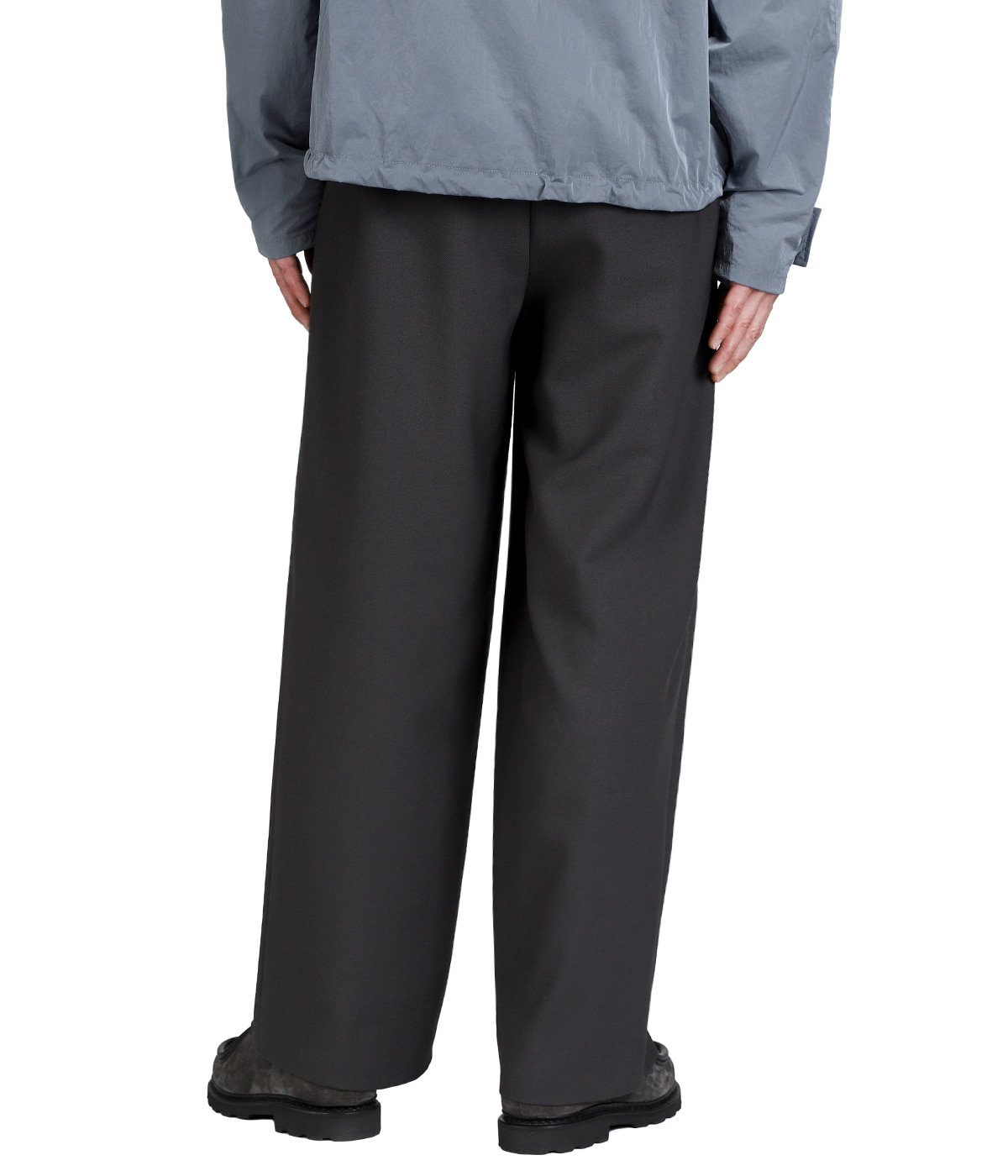 TWO TUCK MILITARY TROUSERS -RECYCLED POLYESTER NON-MULESED WOOL