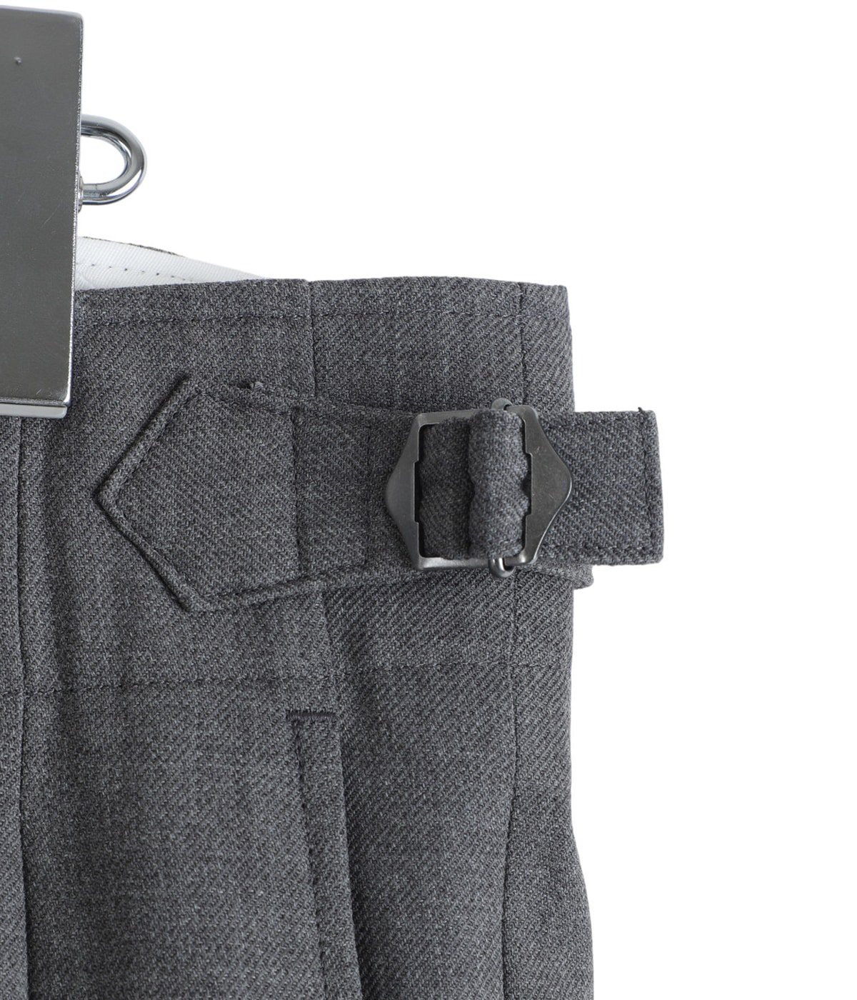 TWO TUCK MILITARY TROUSERS -RECYCLED POLYESTER NON-MULESED WOOL