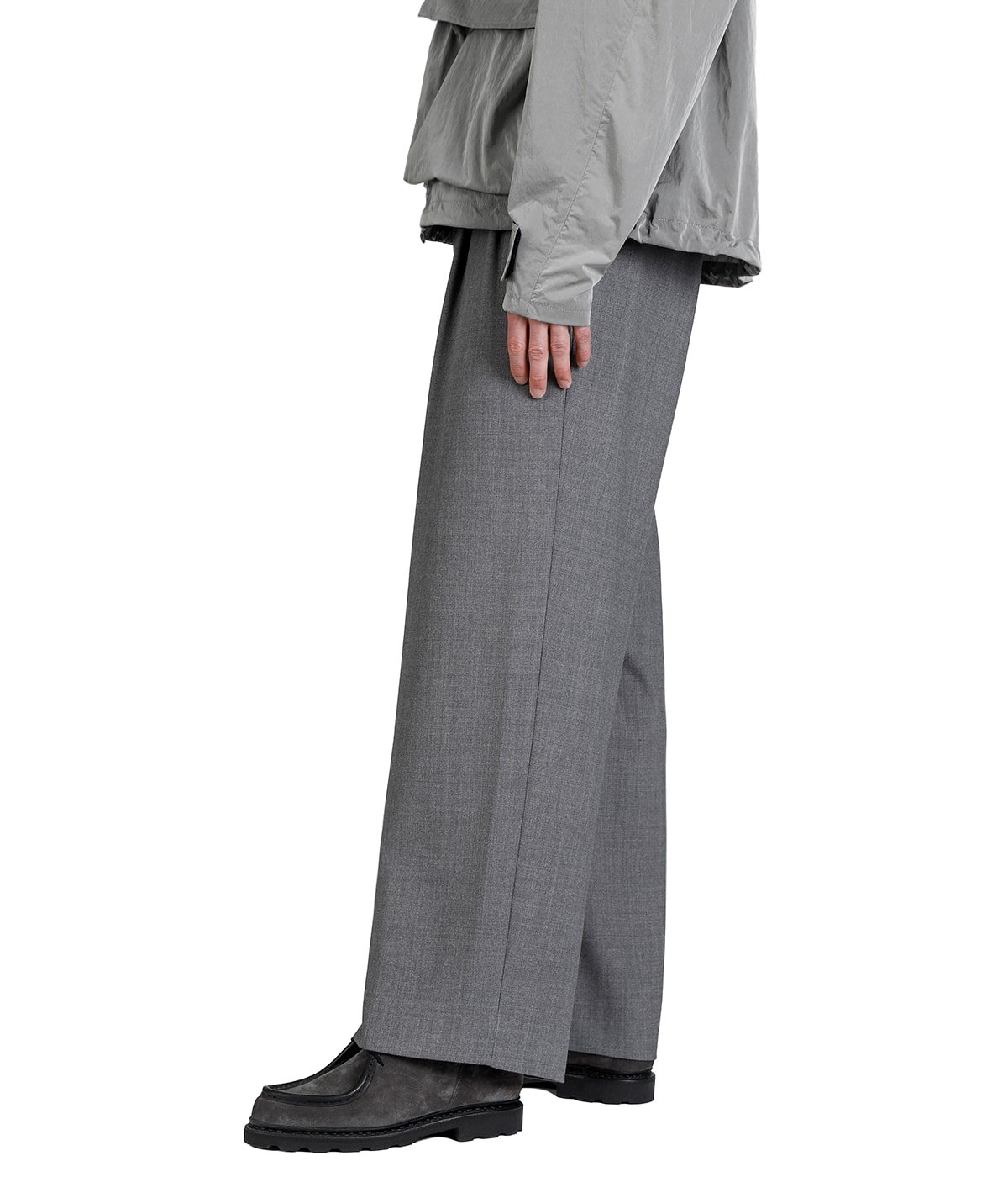 marka TWO TUCK MILITARY TROUSERS グレー M TWO TUCK MILITARY TROUSERS(1 DARK GREY): MARKAWARE/marka: MENS