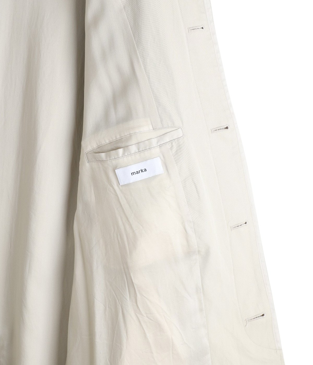 RAGLAN SLEEVE COAT -ORGANIC COTTON GABARDINE- | marka(マーカ