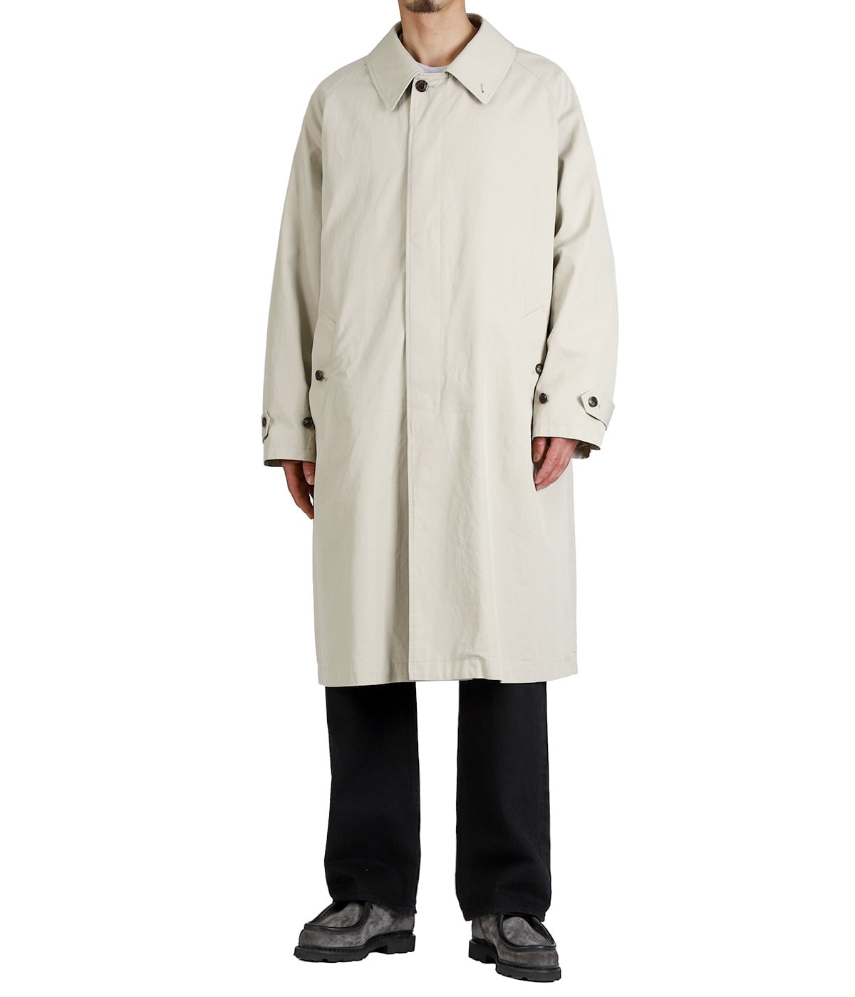 RAGLAN SLEEVE COAT -ORGANIC COTTON GABARDINE- | marka(マーカ