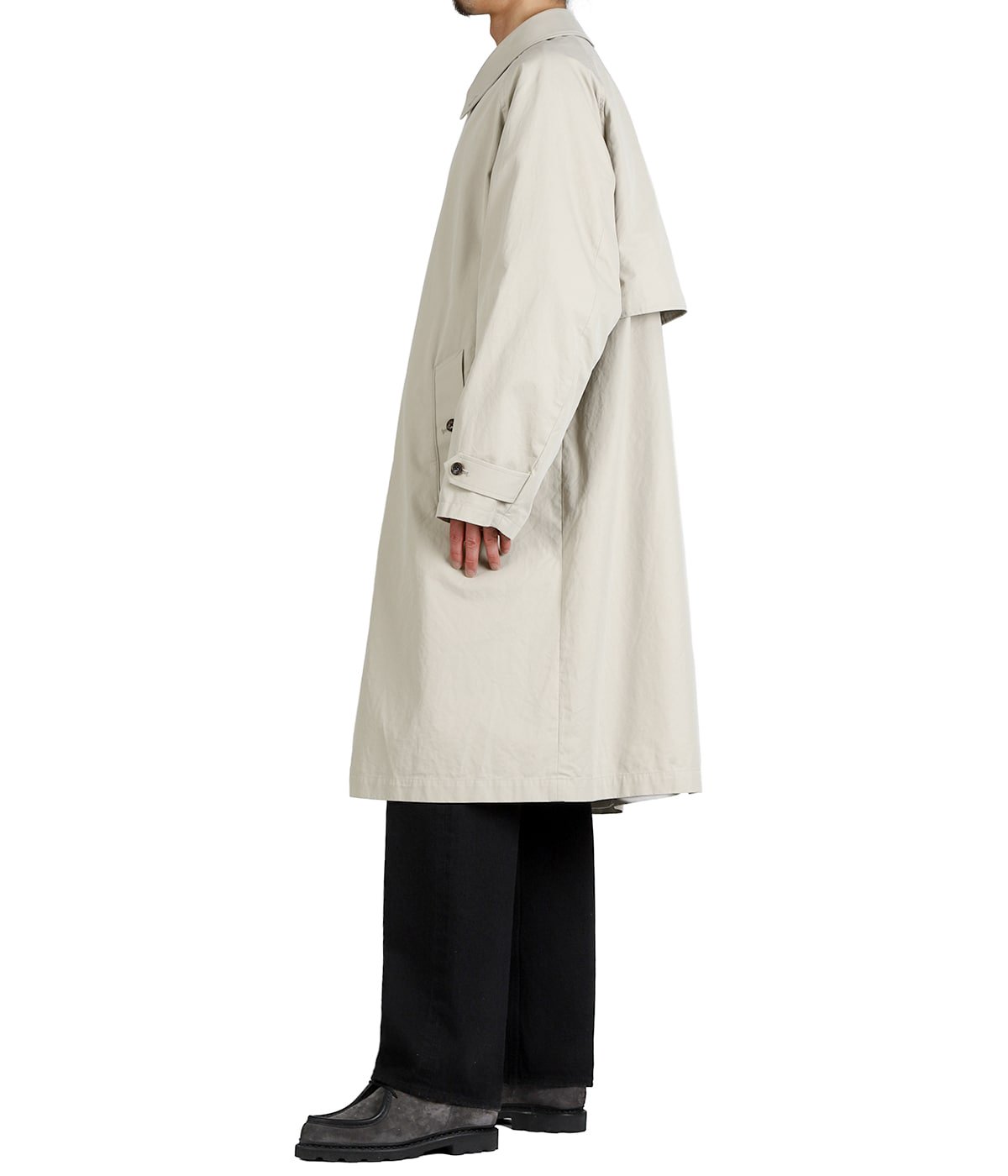RAGLAN SLEEVE COAT -ORGANIC COTTON GABARDINE- | marka(マーカ