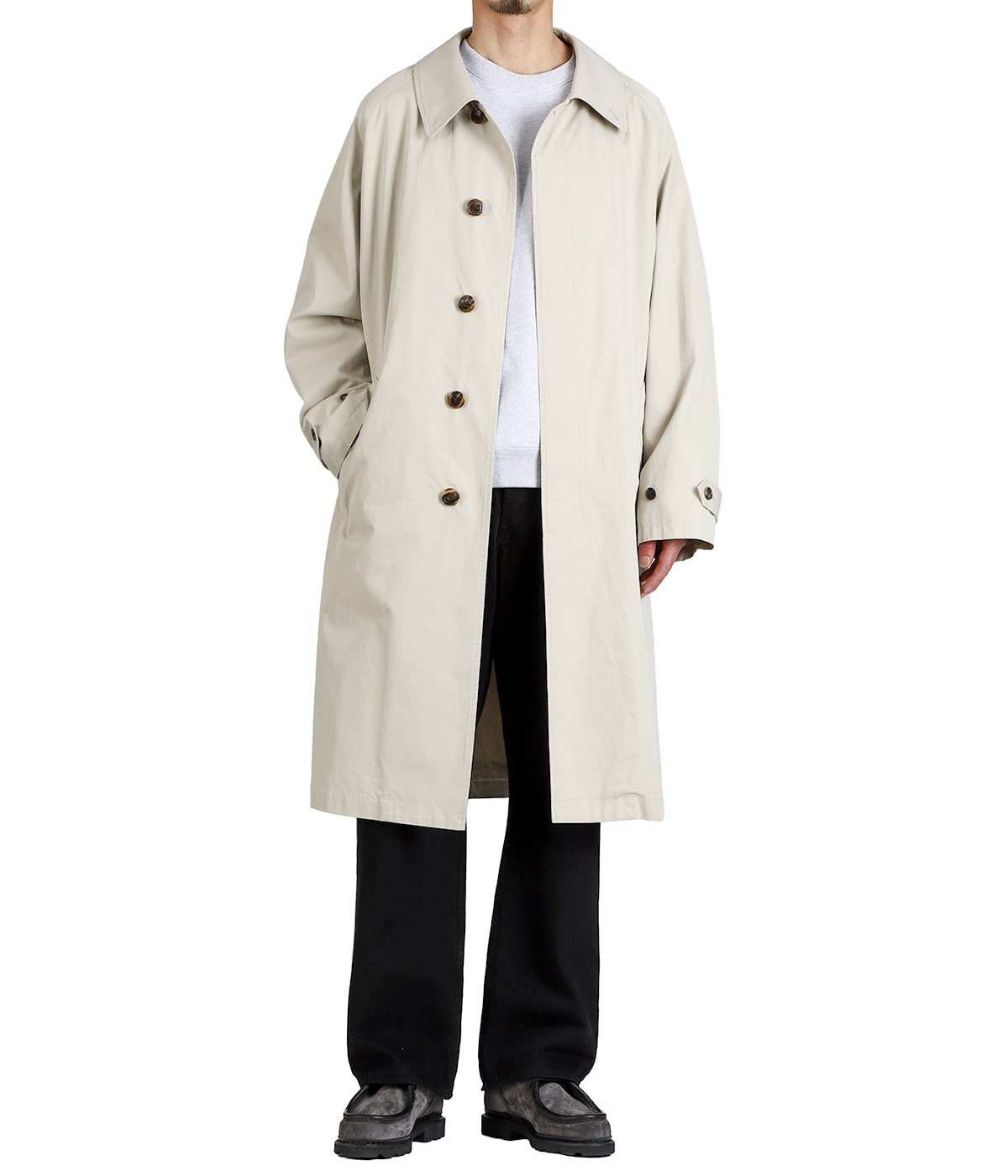 RAGLAN SLEEVE COAT -ORGANIC COTTON GABARDINE- | marka(マーカ