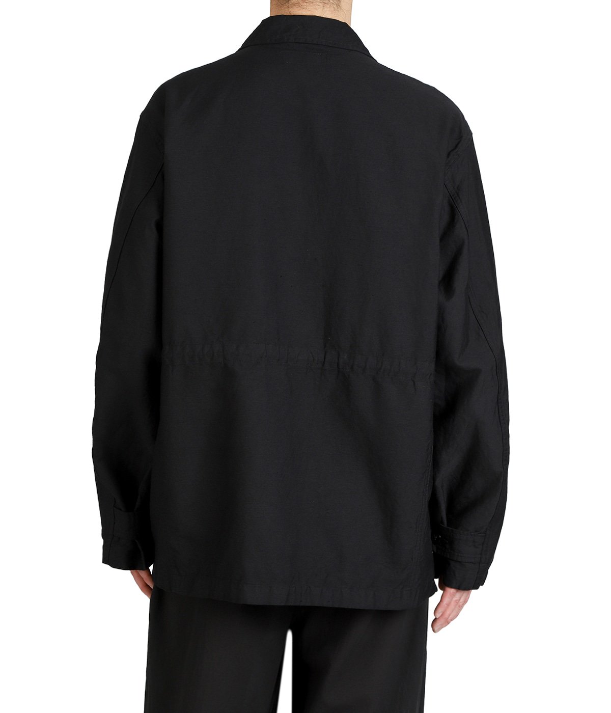 MILITARY JACKET -LINEN x ORGANIC COTTON x SILK LIGHT MOLESKIN