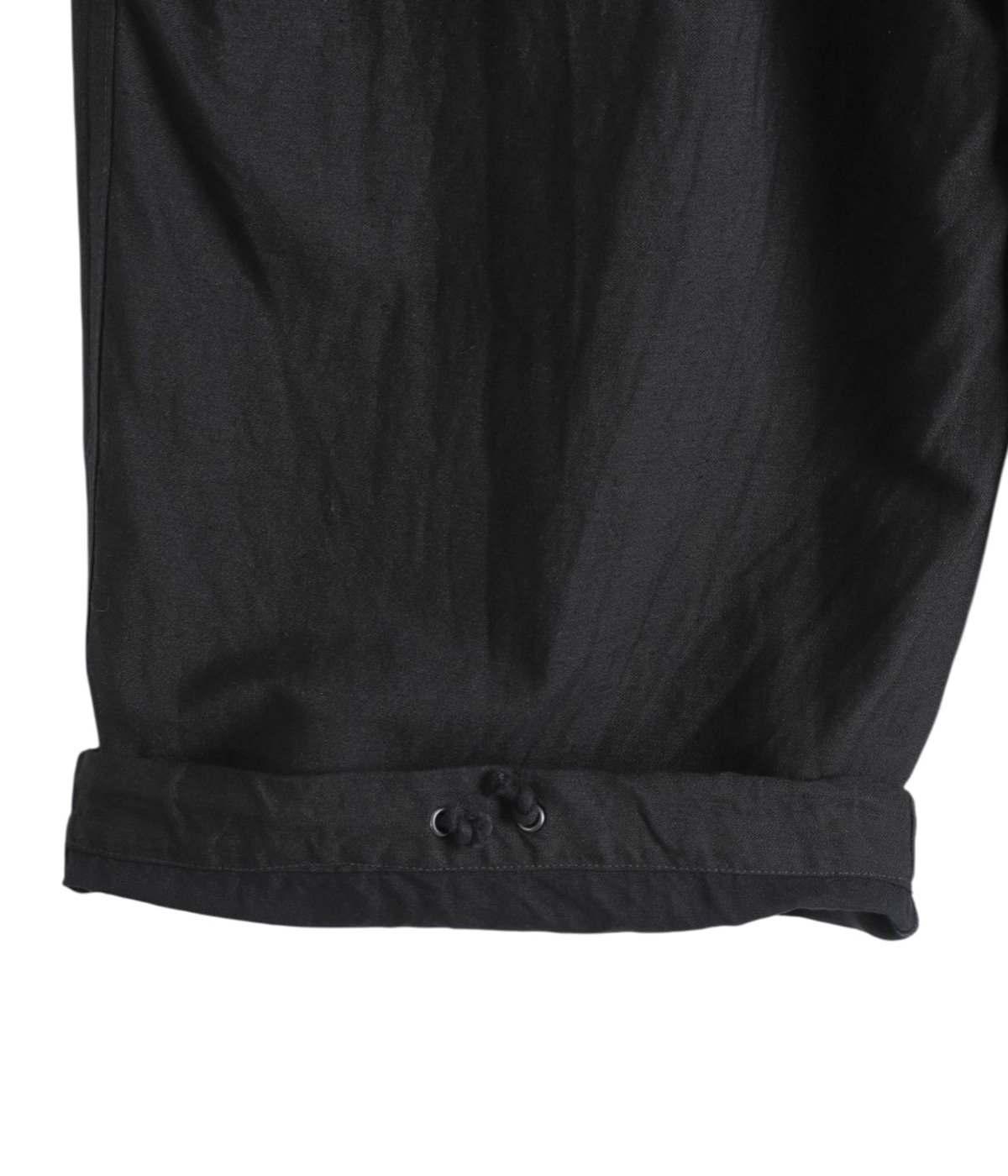 WIDE OVER PANTS -LINEN x ORGANIC COTTON x SILK LIGHT MOLESKIN