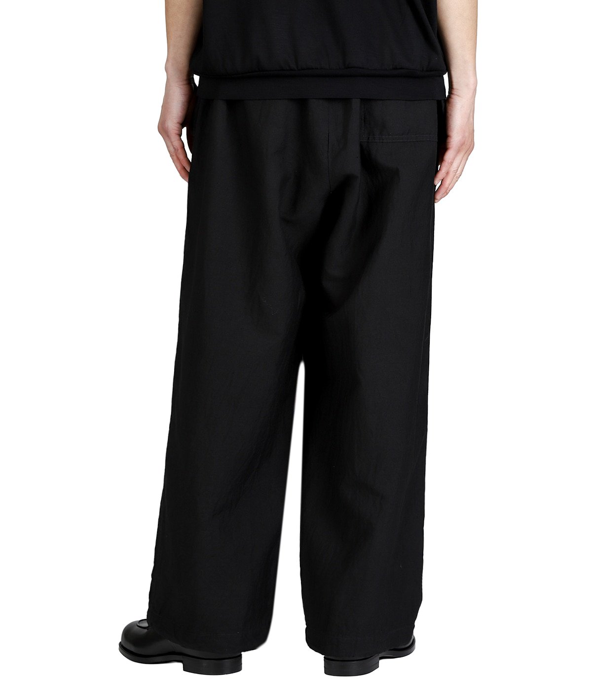 WIDE OVER PANTS -LINEN x ORGANIC COTTON x SILK LIGHT MOLESKIN