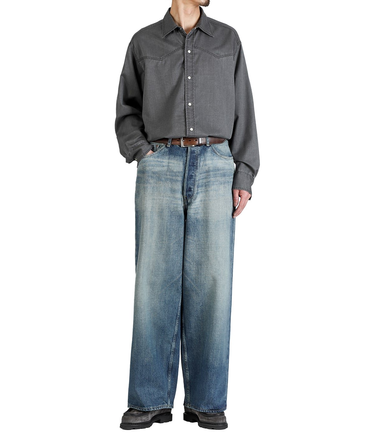 BAGGY JEANS -ORGANIC COTTON 13.5oz SELVEDGE DENIM- | marka(マーカ
