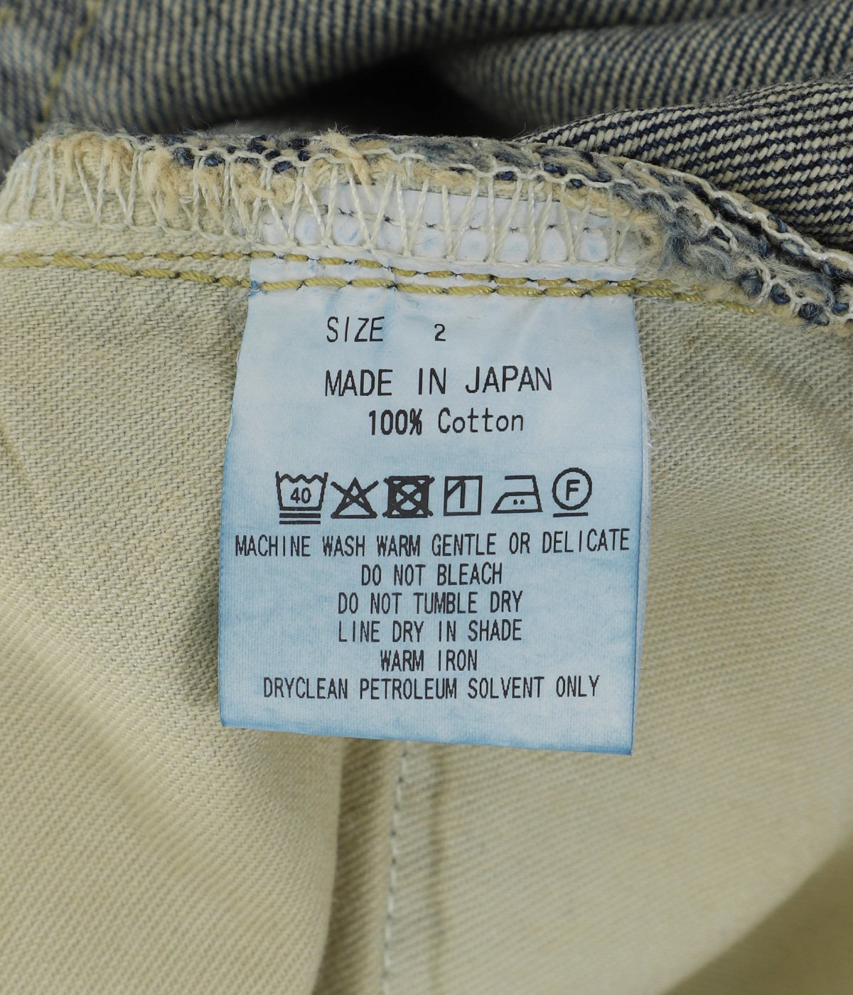 CLEAN CYLINDER FIT JEANS -ORGANIC COTTON 13.5oz SELVEDGE DENIM