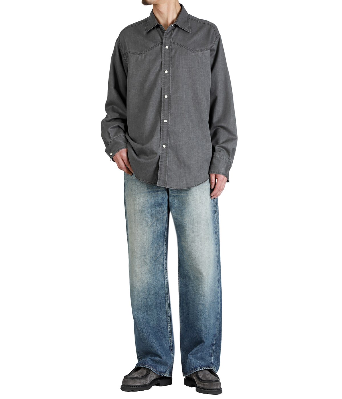 CLEAN CYLINDER FIT JEANS -ORGANIC COTTON 13.5oz SELVEDGE DENIM