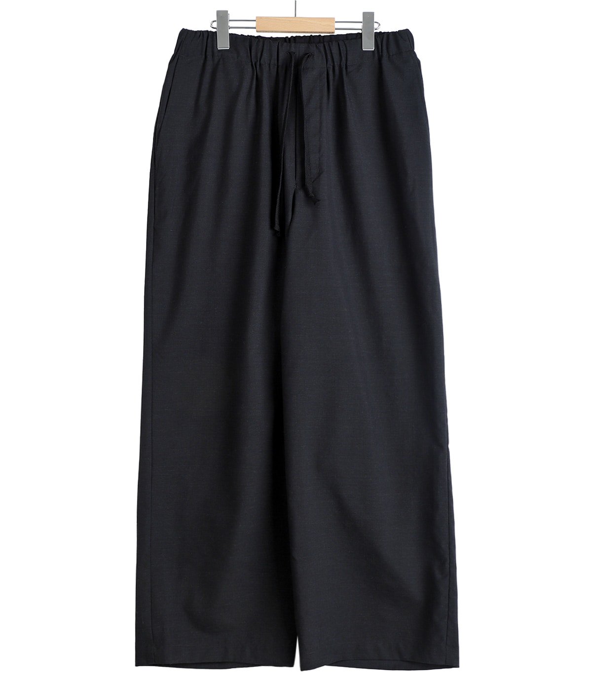 WIDE CYLINDER FIT EASY PANTS -2/72 WOOL TROPICAL WASHER - | marka