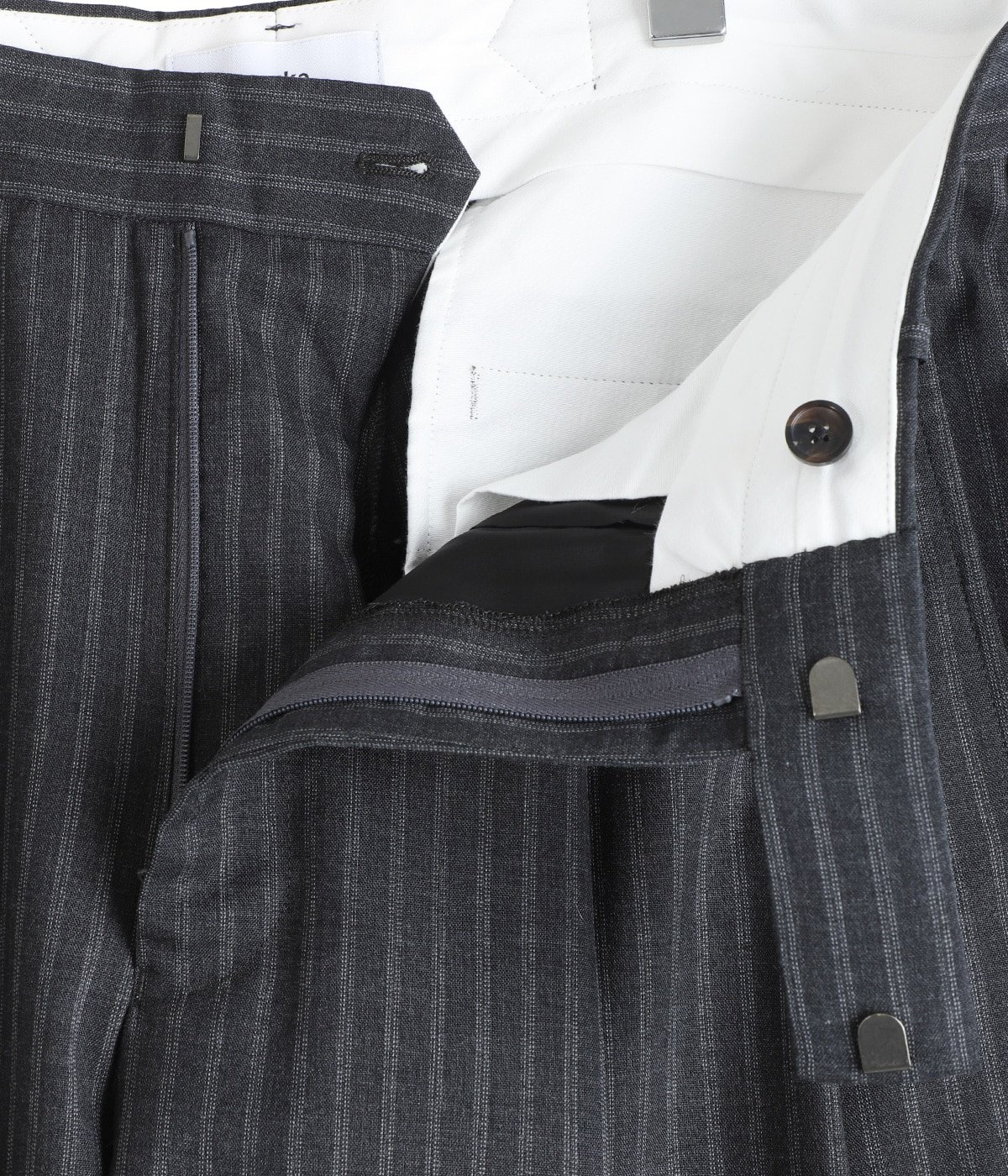 TWO TUCK BAGGY TROUSERS -2/72 WOOL TROPICAL WASHER - | marka 