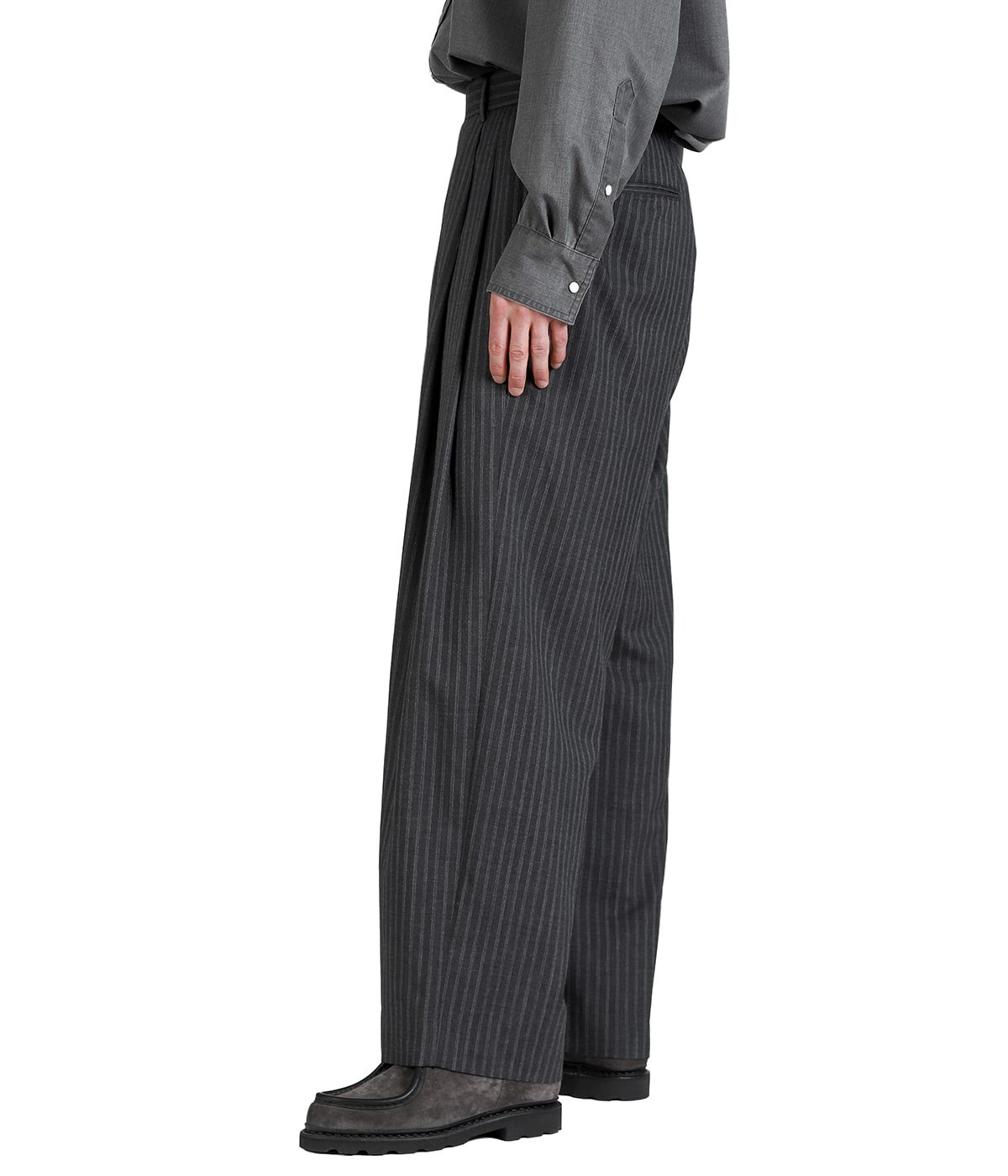 marka Two Tuck Baggy Trousers ウールスラックス TWO TUCK BAGGY TROUSERS | marka