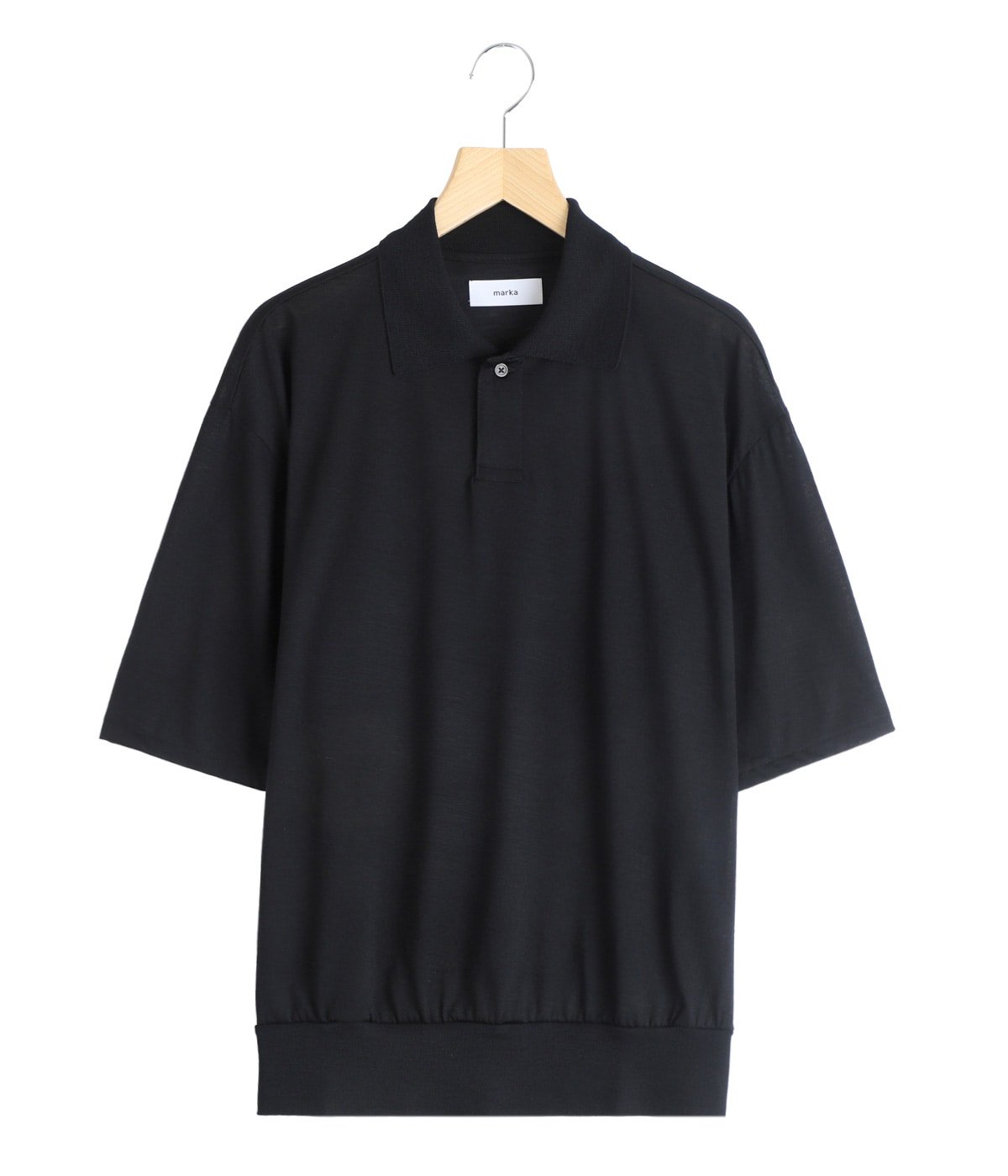 marka ポロシャツ size2 ブラック MEN オーバーフィットポロシャツ ブラック