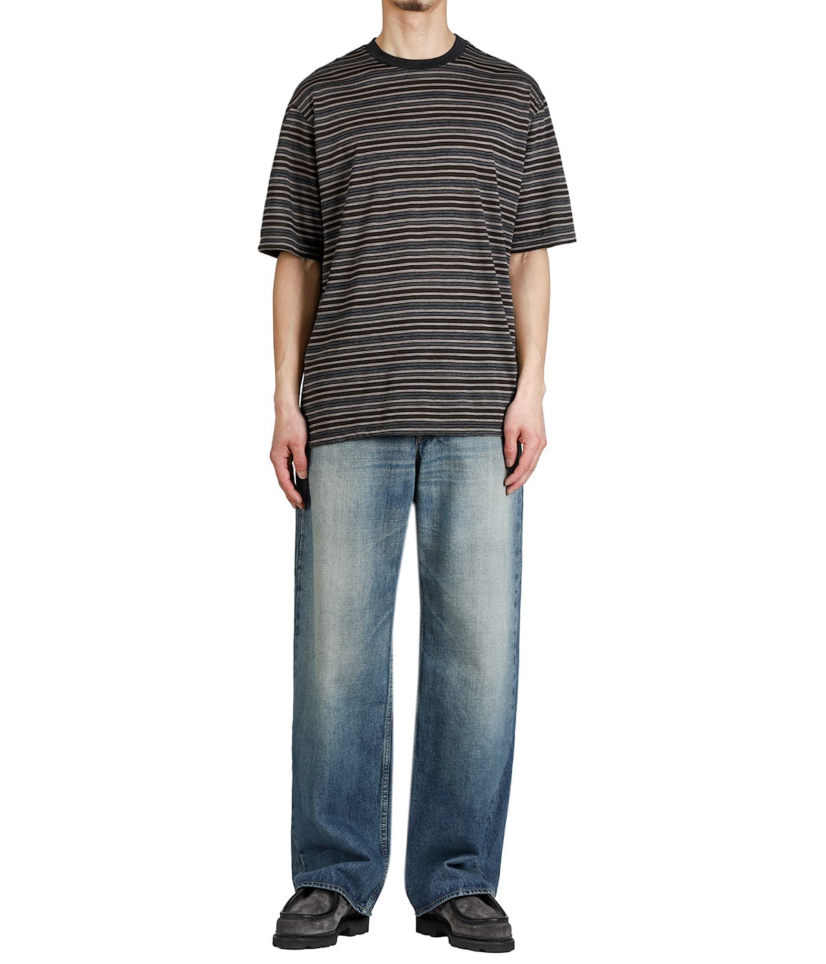 CREW NECK TEE -SUPER 120s WASHABLE WOOL SINGLE JERSEY- | marka