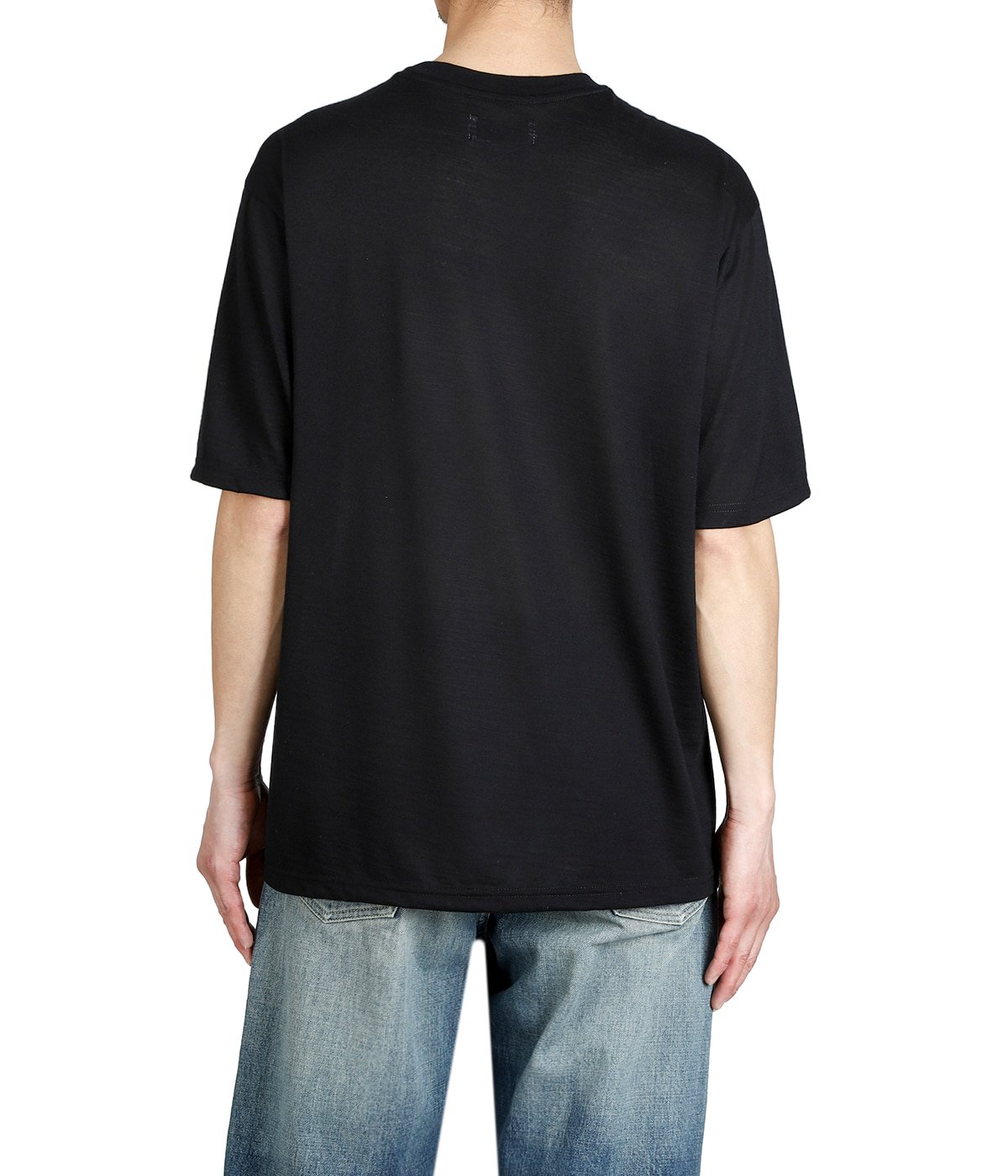 CREW NECK TEE -SUPER 120s WASHABLE WOOL SINGLE JERSEY- | marka