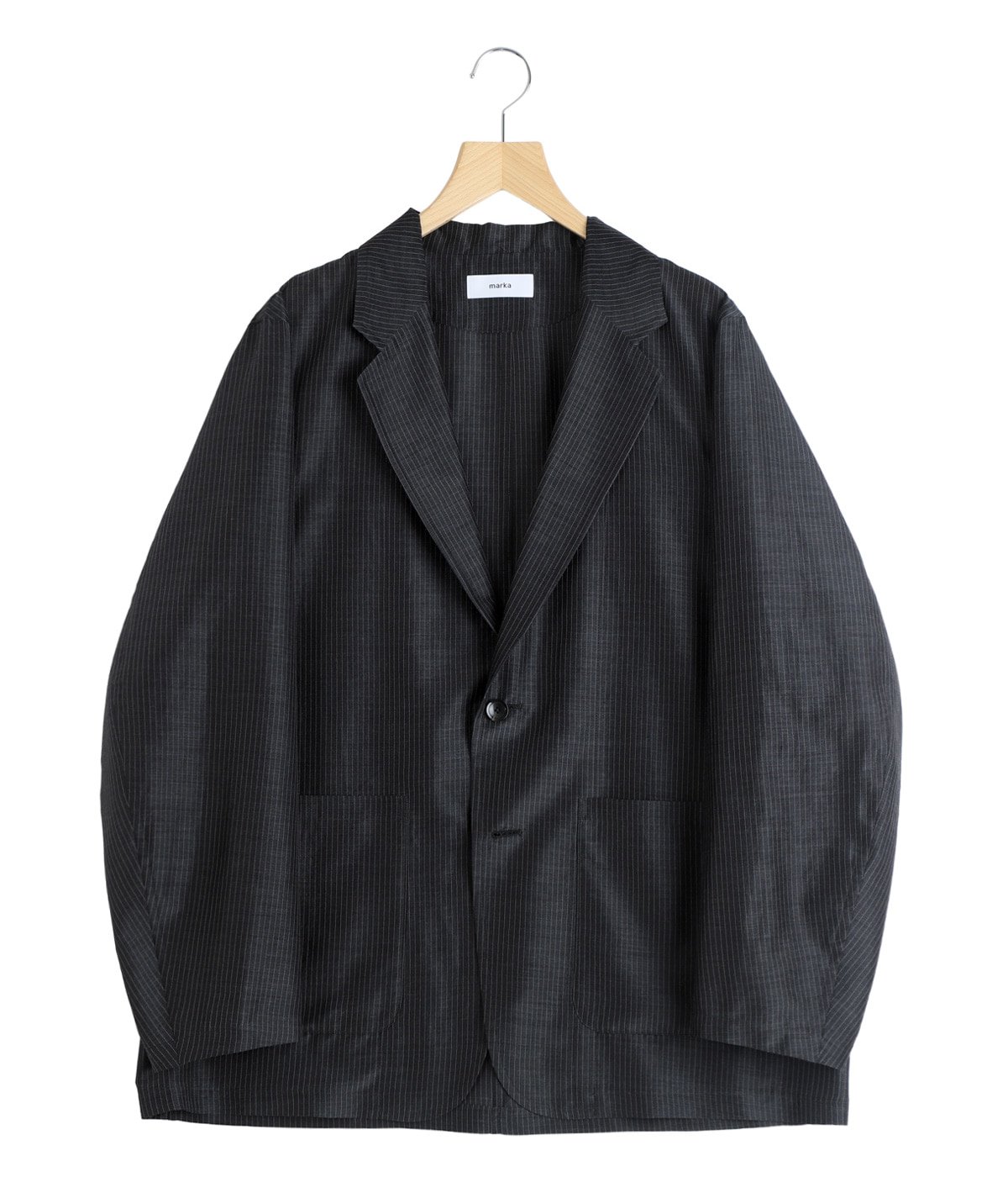 STROLL AROUND JACKET -WOOL SILK FEATHER CLOTH- | marka(マーカ