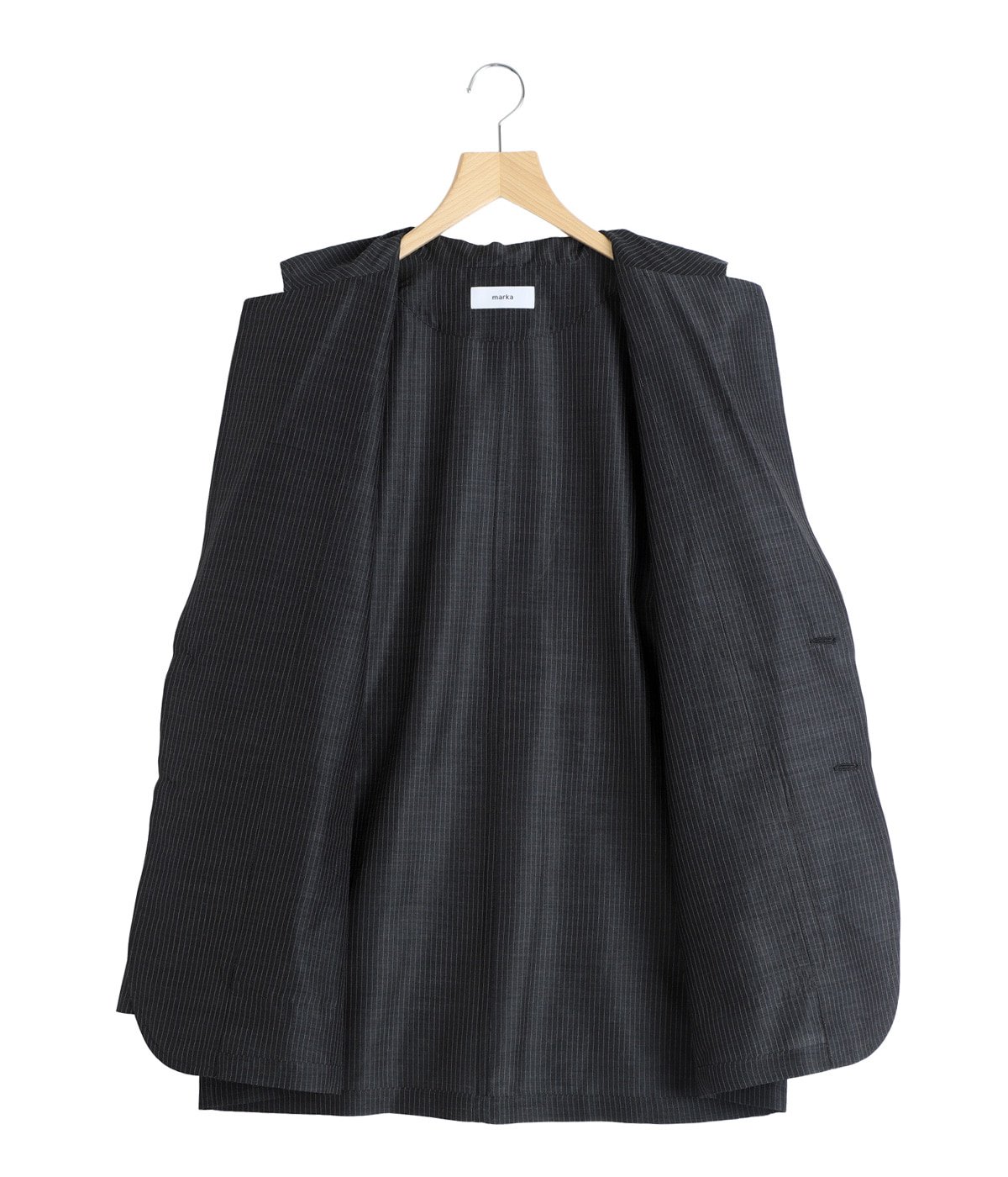 ウールシルクフェザークロス / ストロールアラウンドジャケット STROLL AROUND JACKET -WOOL SILK FEATHER CLOTH- | marka(マーカ