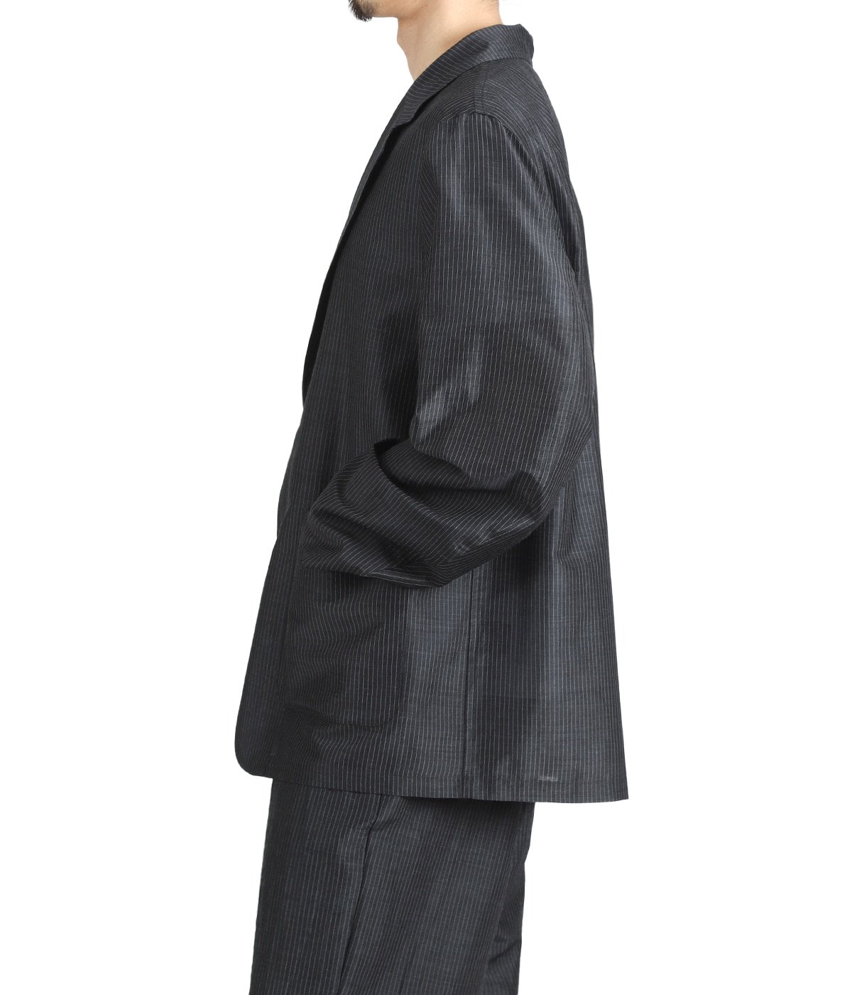 STROLL AROUND JACKET -WOOL SILK FEATHER CLOTH- | marka(マーカ