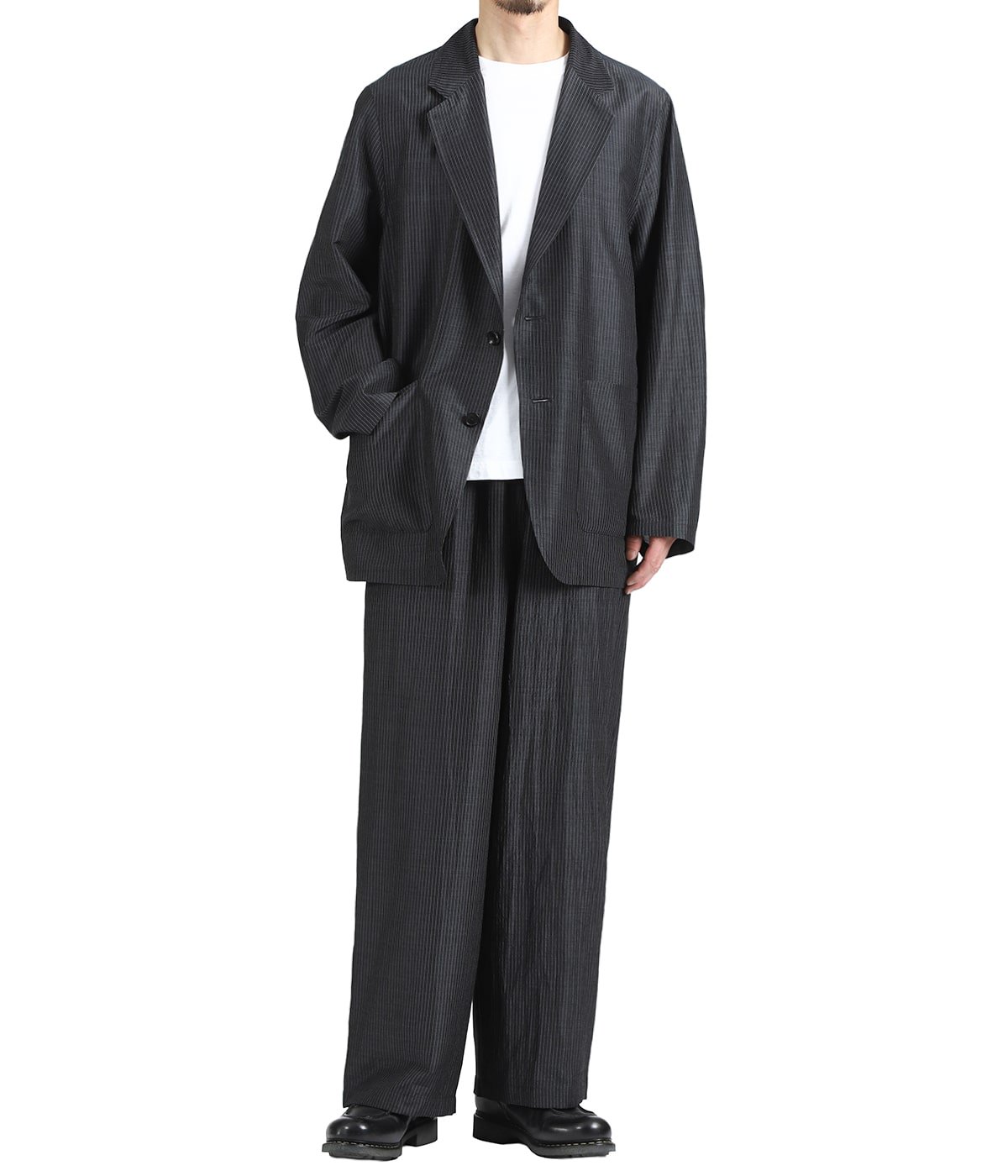 STROLL AROUND JACKET -WOOL SILK FEATHER CLOTH- | marka(マーカ