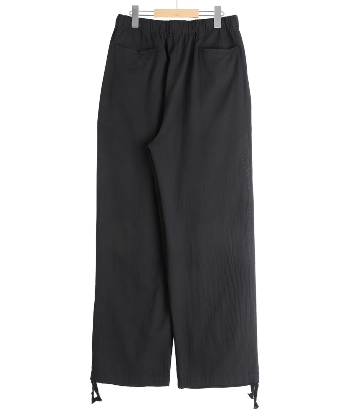 KNEE TUCK PANTS -ORGANIC COTTON HIGH TWISTED DOBBY CLOTH- | marka