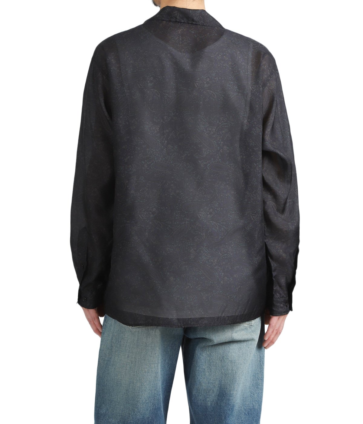 SILK OPEN COLLAR L/S SHIRT -HABUTAE SILK- | marka(マーカ SILK OPEN COLLAR L/S SHIRT -HABUTAE SILK- | marka(マーカ