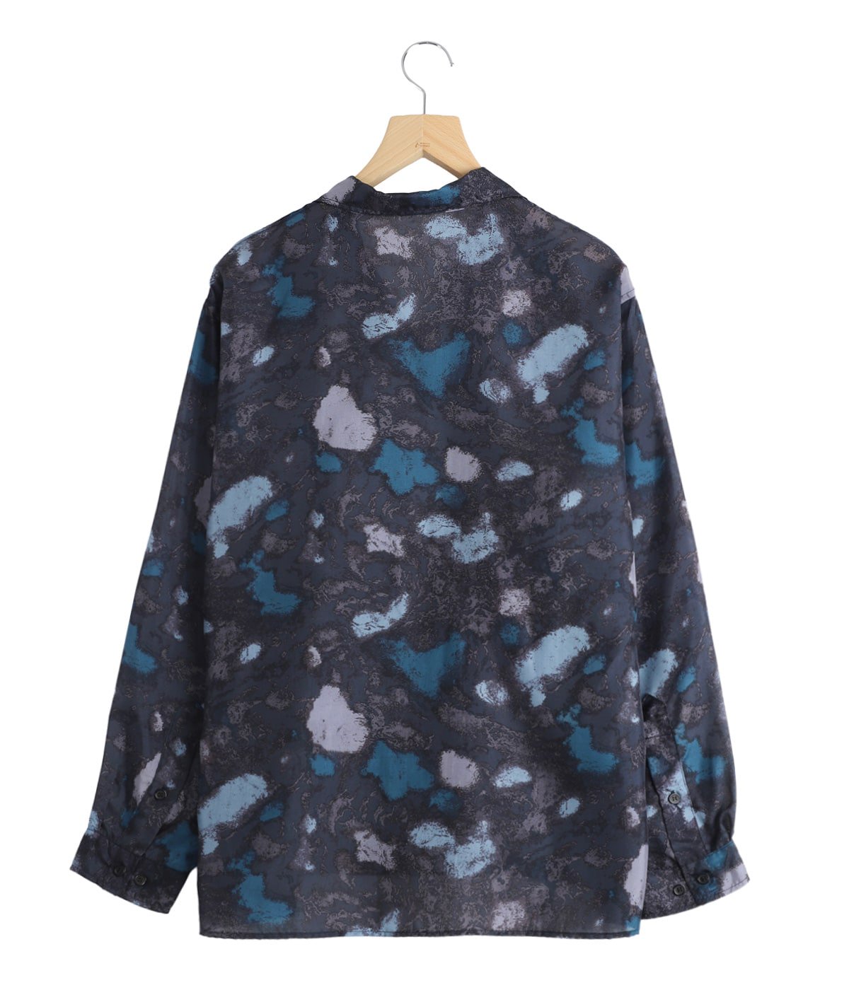 SILK OPEN COLLAR L/S SHIRT -HABUTAE SILK- | marka(マーカ