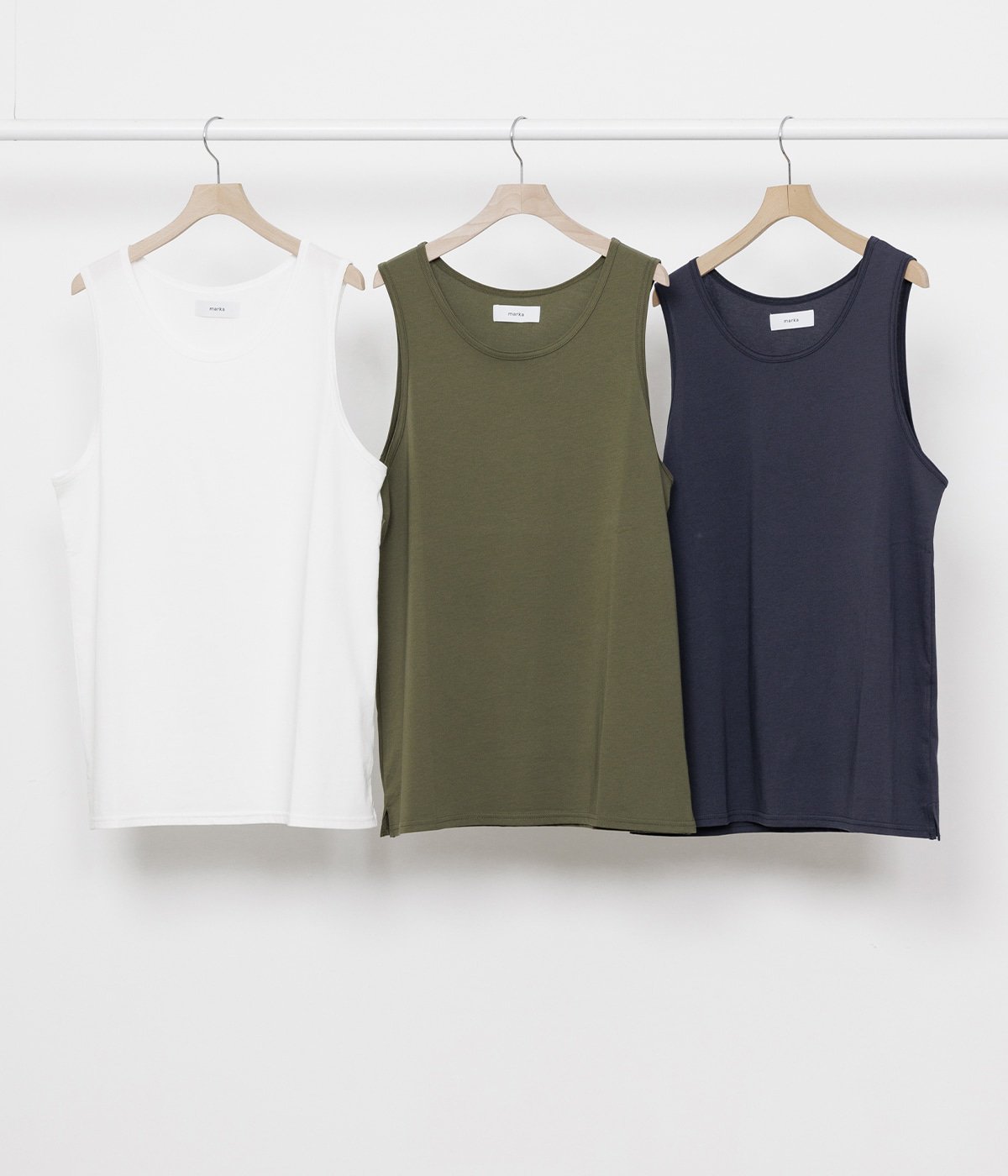 予約】TANK TOP -ORGANIC COTTON HIGH TWIST KNIT- | marka(マーカ