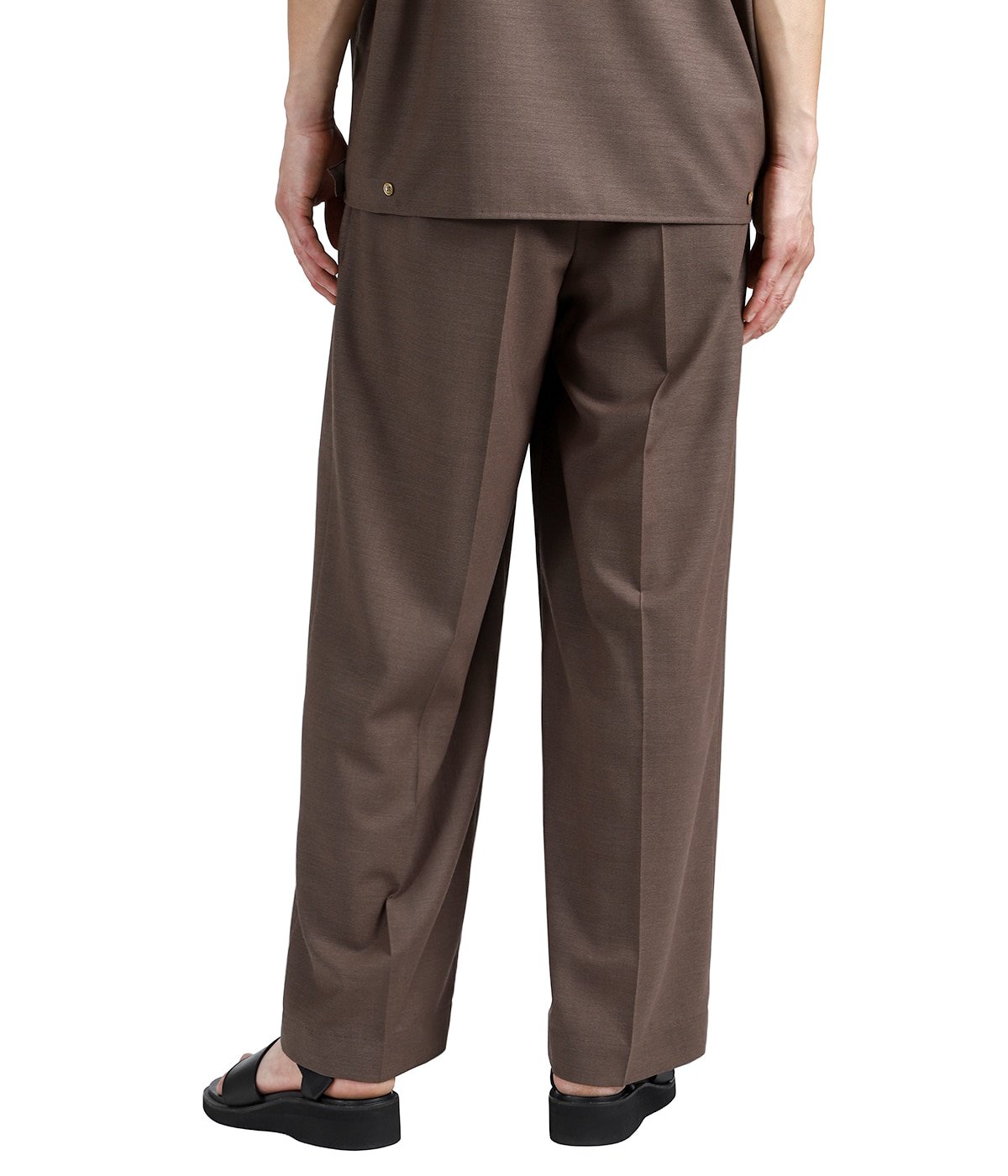 marka ワイドウールスラックス サイズ1 ONE TUCK WIDE TROUSERS -WOOL HIGH TWIST TROPICAL- | marka(マーカ