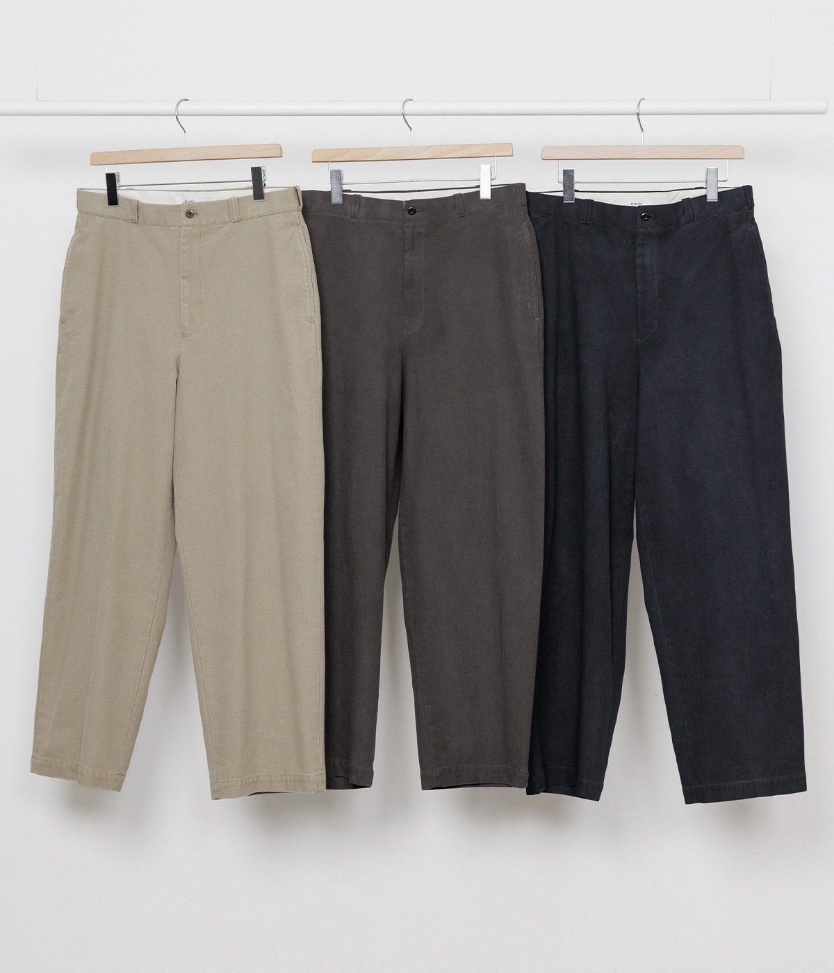 予約】U.S. ARMY CHINO TROUSERS -ORGANIC COTTON GABARDINE- | marka