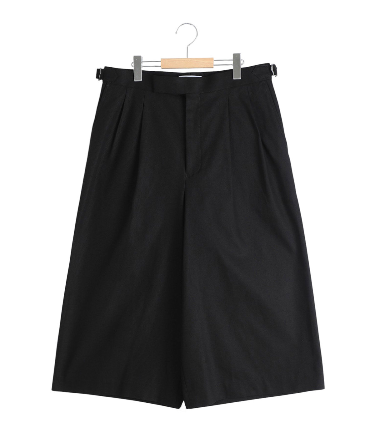 予約】TWO TUCK CROPPED TROUSERS -ORGANIC COTTON GABARDINE- | marka