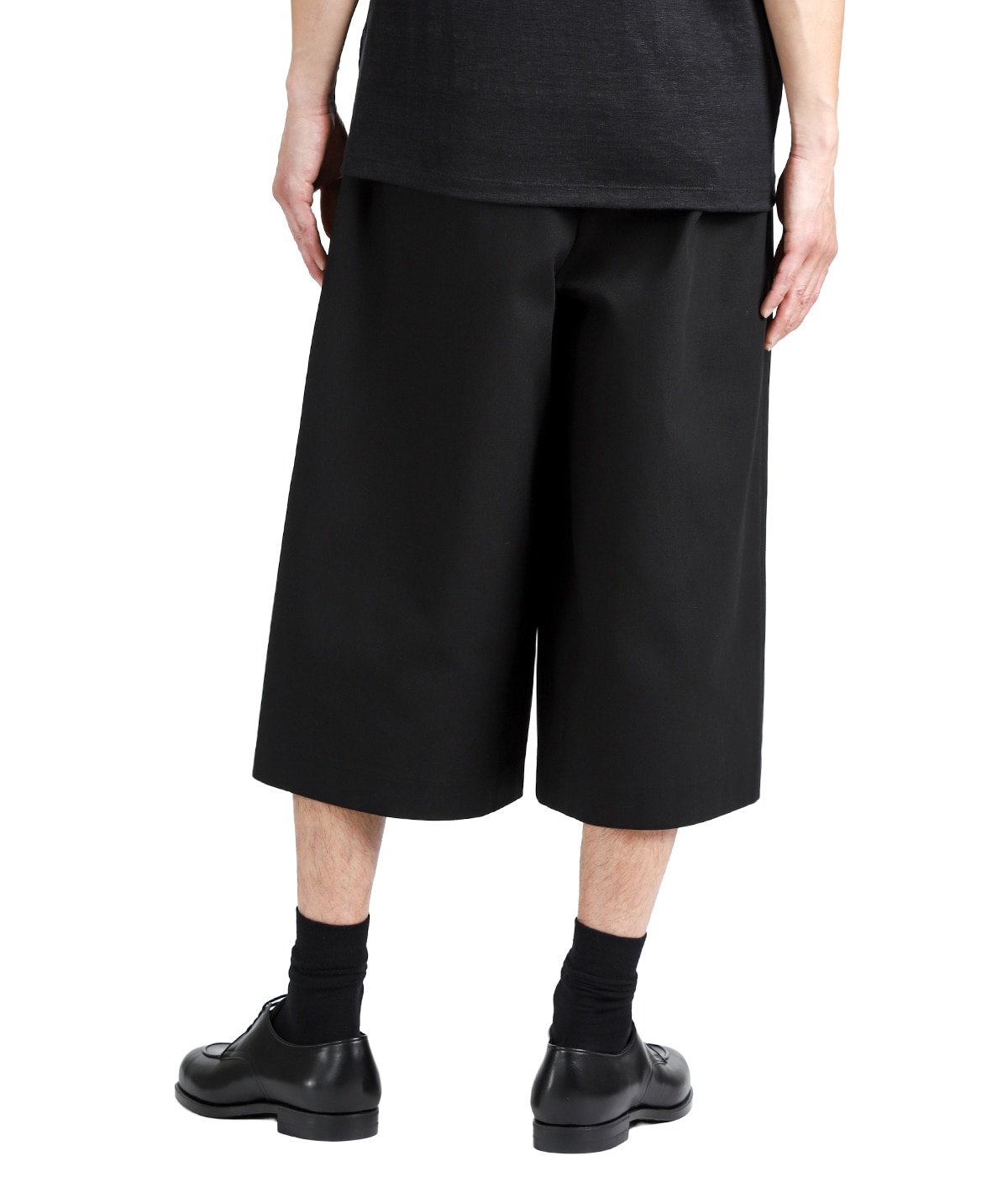 TWO TUCK CROPPED TROUSERS -ORGANIC COTTON GABARDINE- | marka