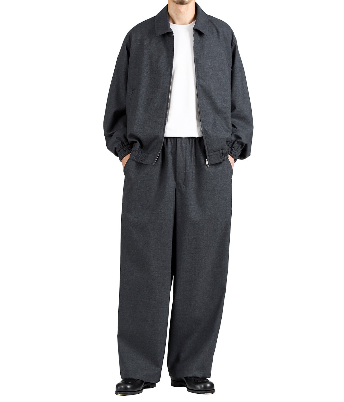 予約】別注 ZIP BLOUSON -2/60 WOOL TROPICAL MELANGE- | marka(マーカ