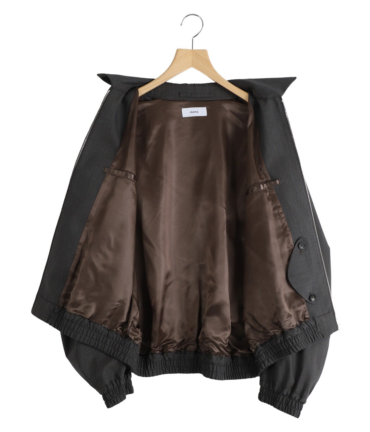 ZIP BLOUSON -2/60 WOOL TROPICAL MELANGE- | marka(マーカ