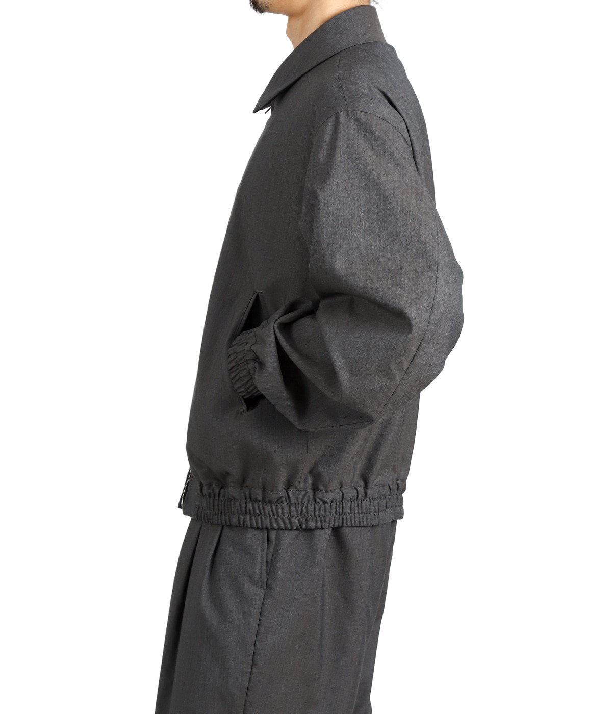 ZIP BLOUSON -2/60 WOOL TROPICAL MELANGE- | marka(マーカ
