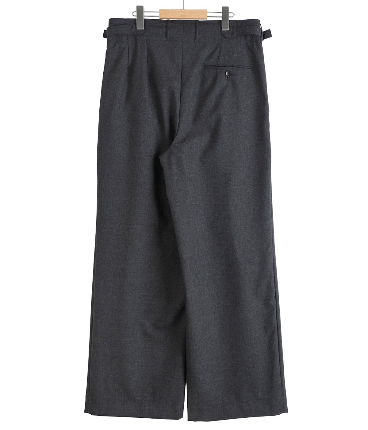 予約】別注 DOUBLE PLEATED MILITARY TROUSERS -2/60 WOOL TROPICAL