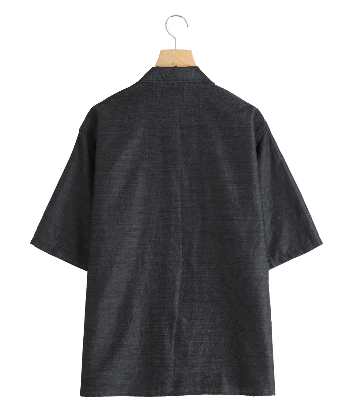 OPEN COLLAR S/S SHIRT -SILK/WOOL FEATHER TWILL- | marka(マーカ