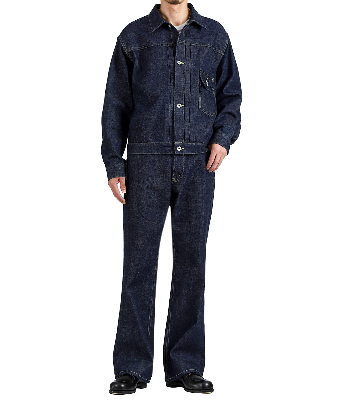 TYPE-1 DENIM JACKET -ORGANIC COTTON 13.5oz SELVEDGE DENIM- | marka