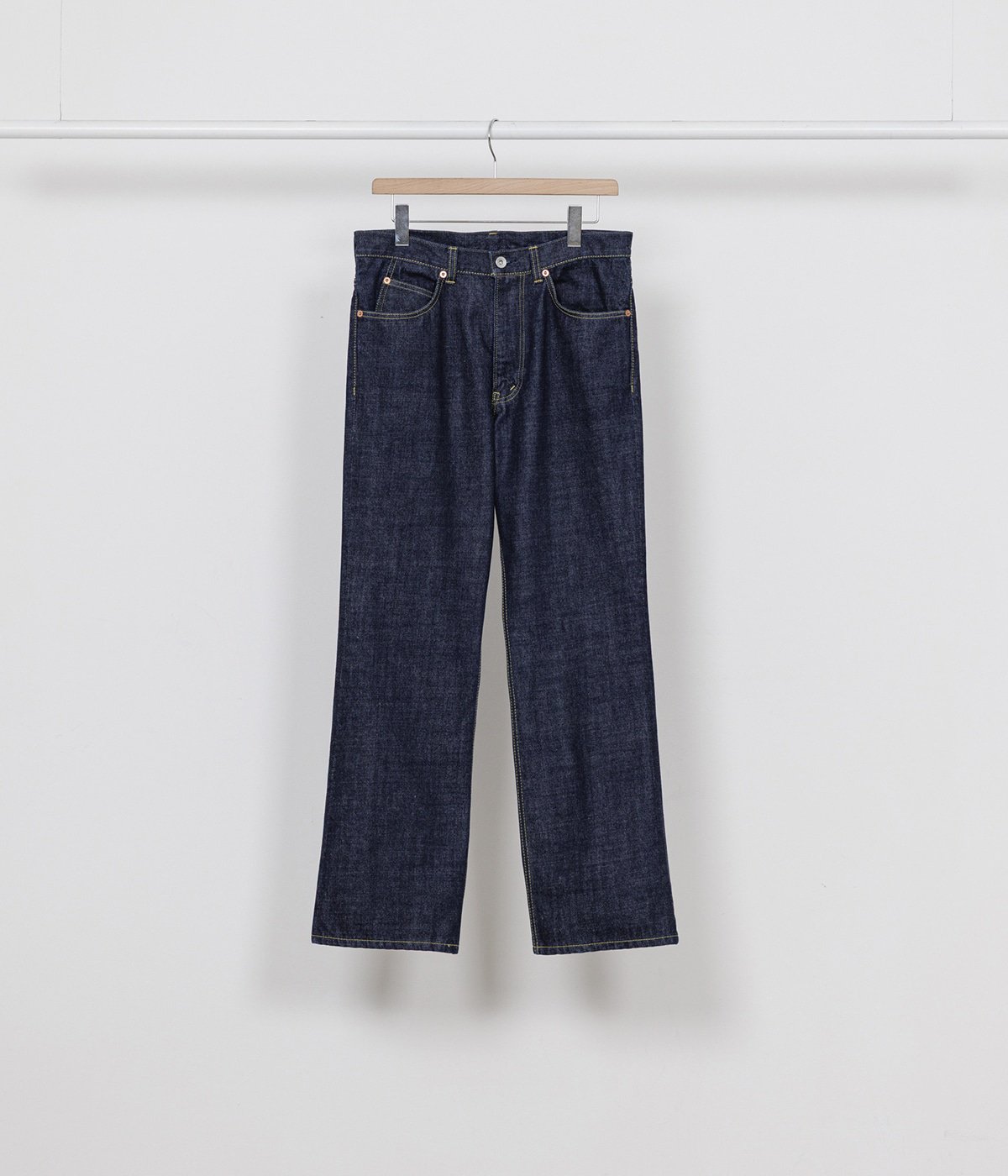 予約】SLIGHT FLARE JEANS -ORGANIC COTTON 13.5oz SELVEDGE DENIM