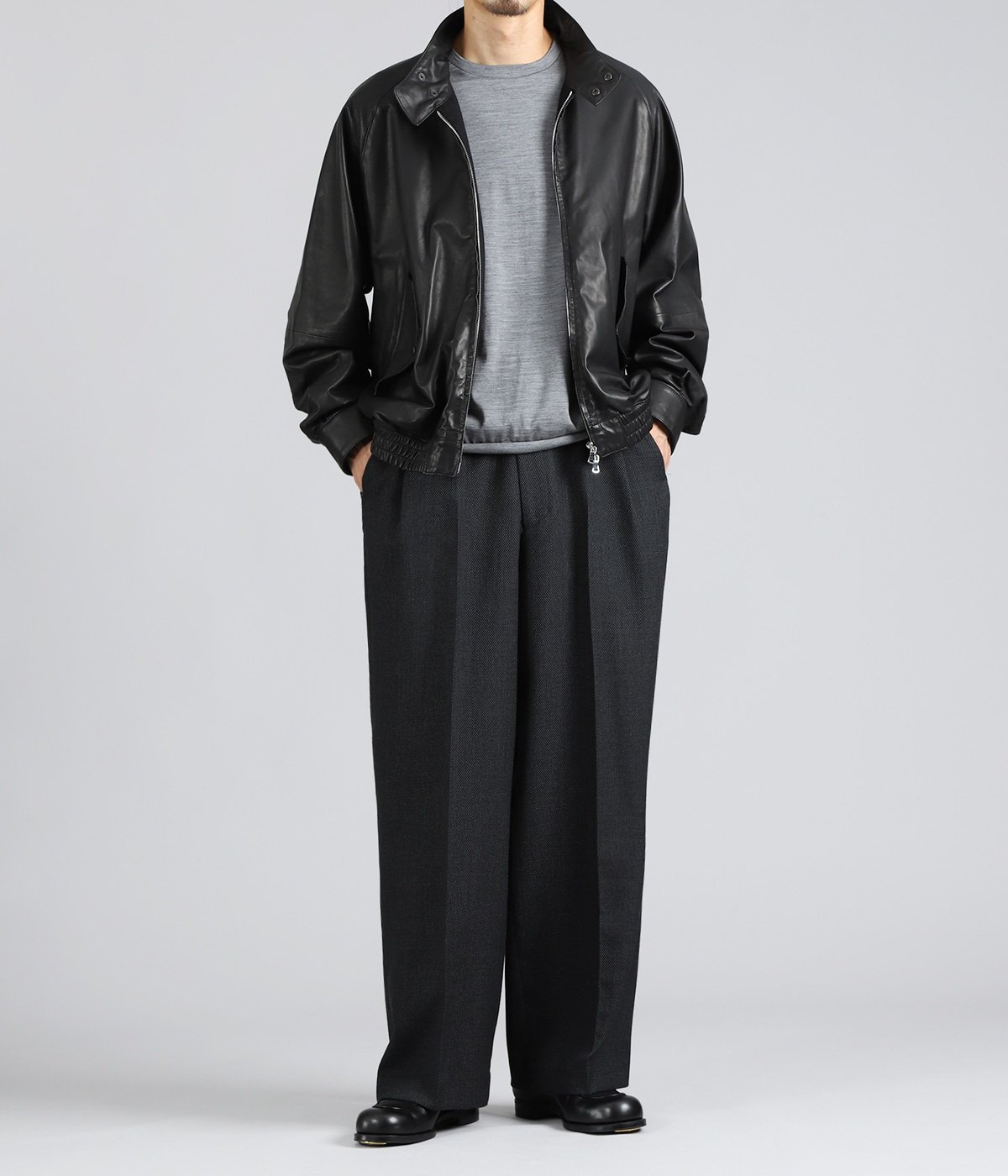 DOG EAR JACKET -GLAZED SHEEPSKIN- | marka(マーカ) / アウター