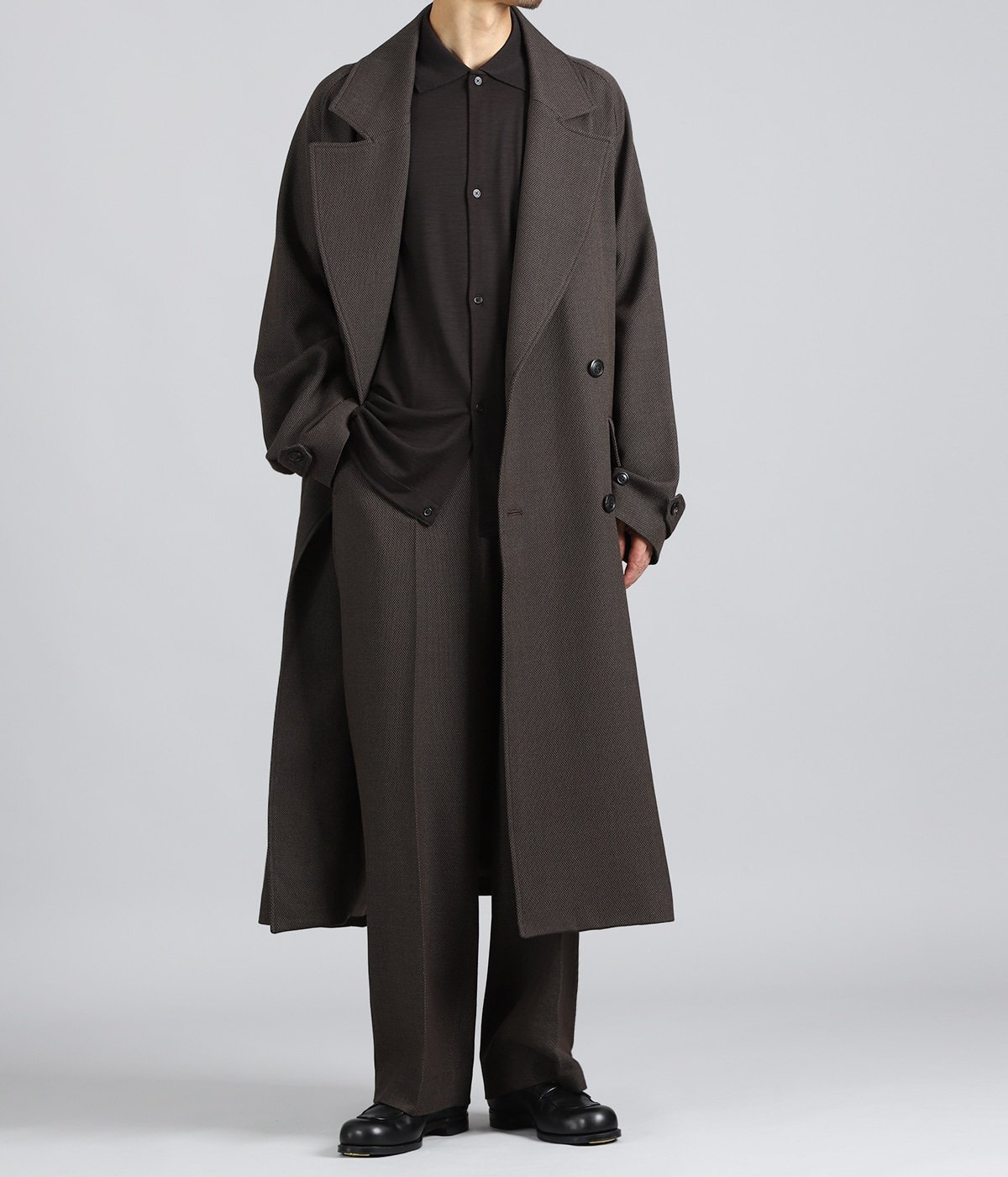 GREAT COAT -TUMBLED WOOL SERGE- | marka(マーカ) / アウター コート