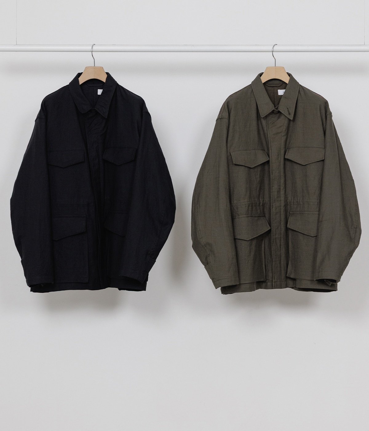 予約】MILITARY JACKET -WOOL/LINEN MOLESKIN- | marka(マーカ