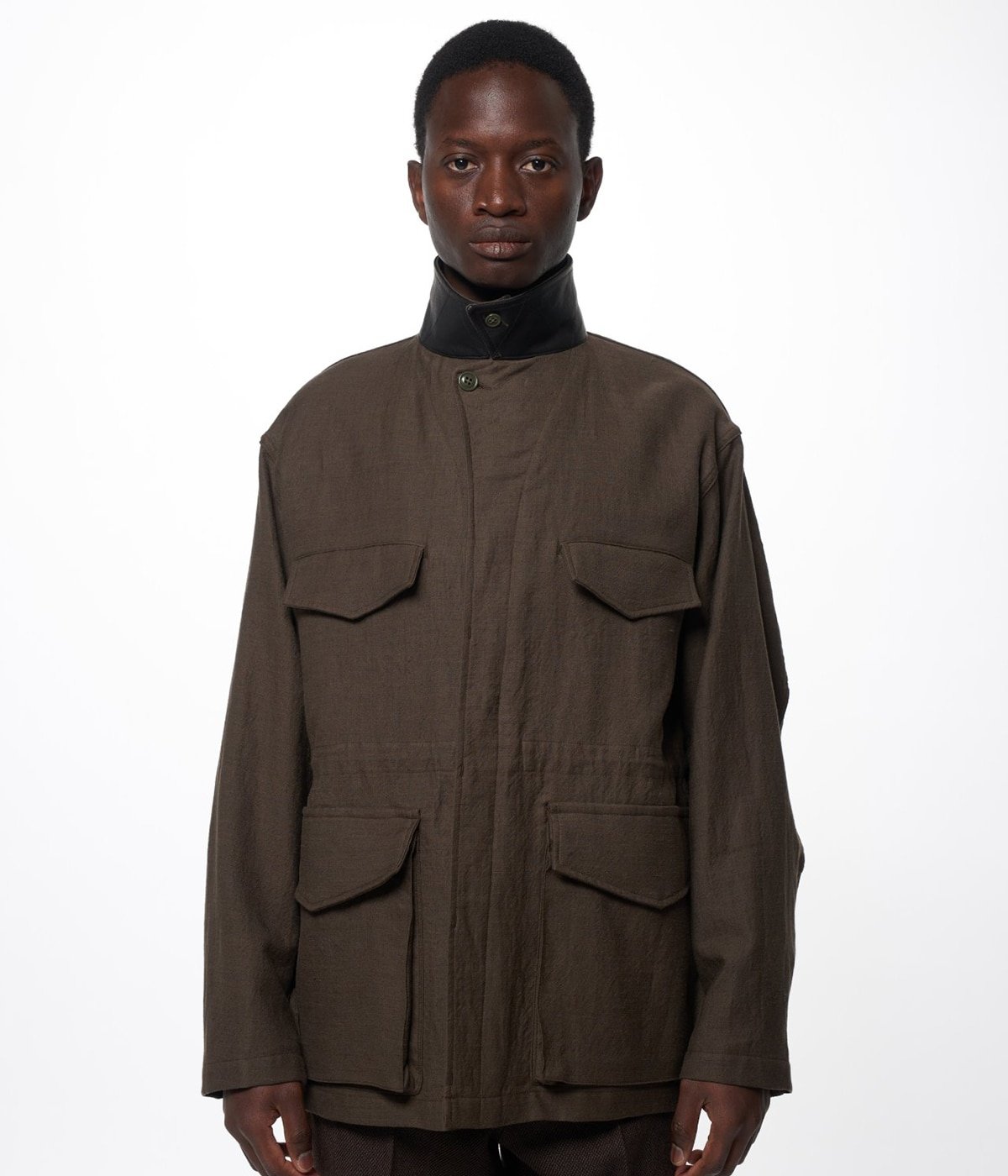 予約】MILITARY JACKET -WOOL/LINEN MOLESKIN- | marka(マーカ