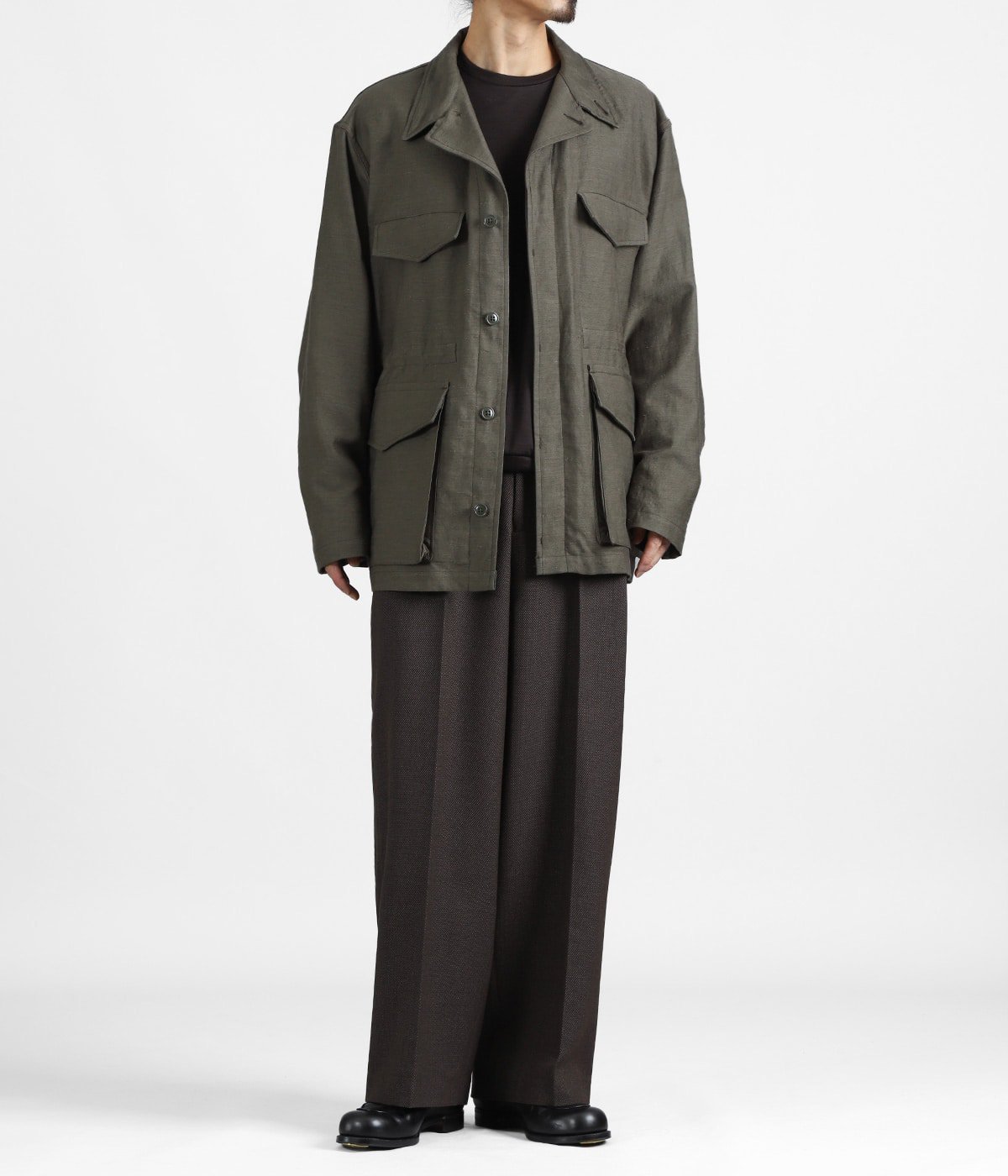 MILITARY JACKET -WOOL/LINEN MOLESKIN- | marka(マーカ) / アウター