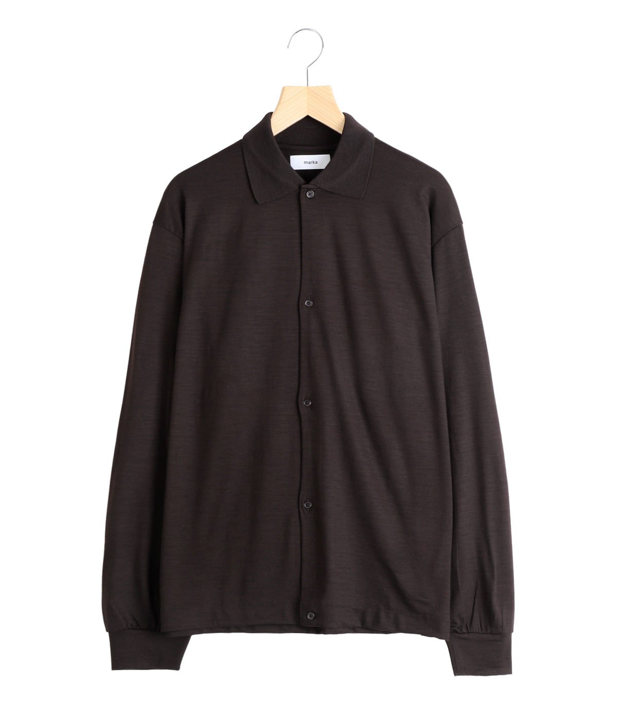 marka SHIRT CARDIGAN -SUPER 100s WASHABLE WOOL JERSEY-